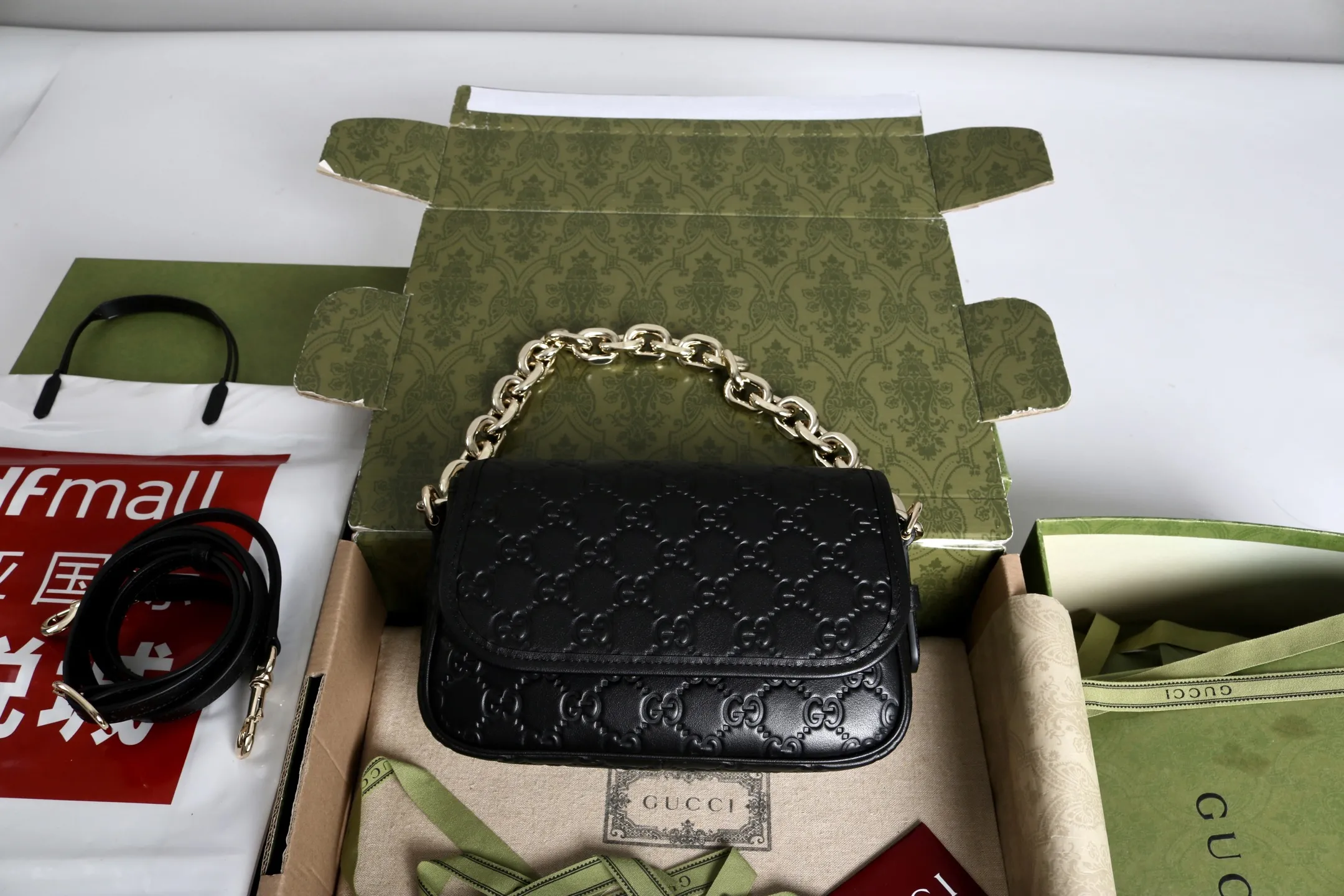 Gucci GG Emblem small shoulder bag 847448 - 图片 21
