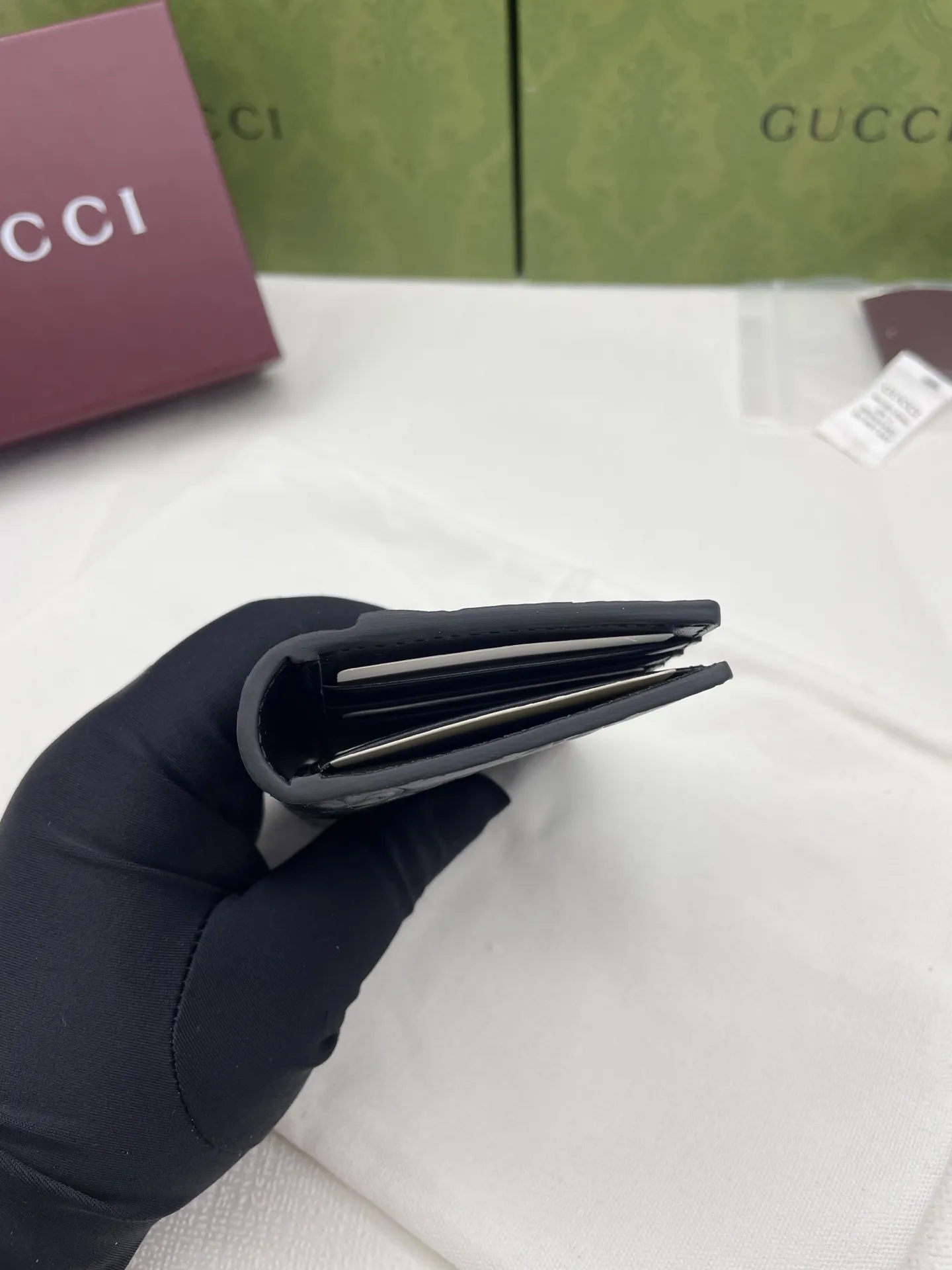 Gucci GG Emblem card case 850183 - 图片 6