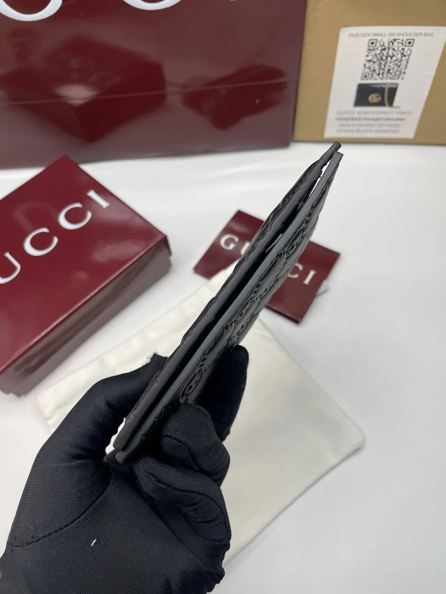 Gucci GG Emblem passport case 850184 - 图片 6