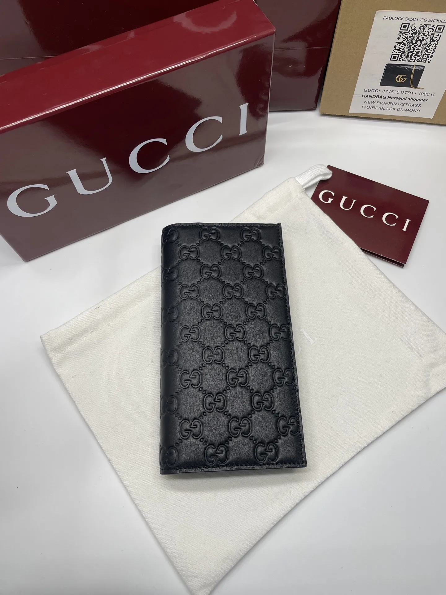 Alternative view of Gucci GG Emblem long wallet 850178