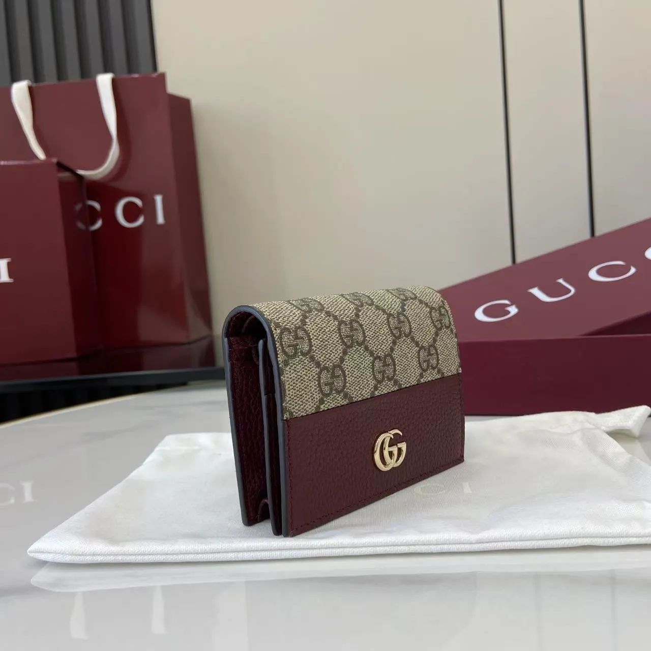 Gucci Bi-color GG Marmont small wallet 841358 - Image 3
