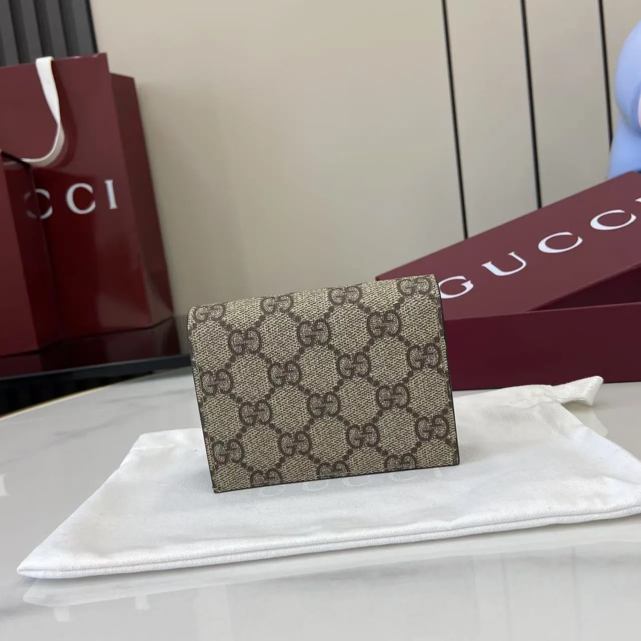 Gucci Bi-color GG Marmont small wallet 841358 - Image 4