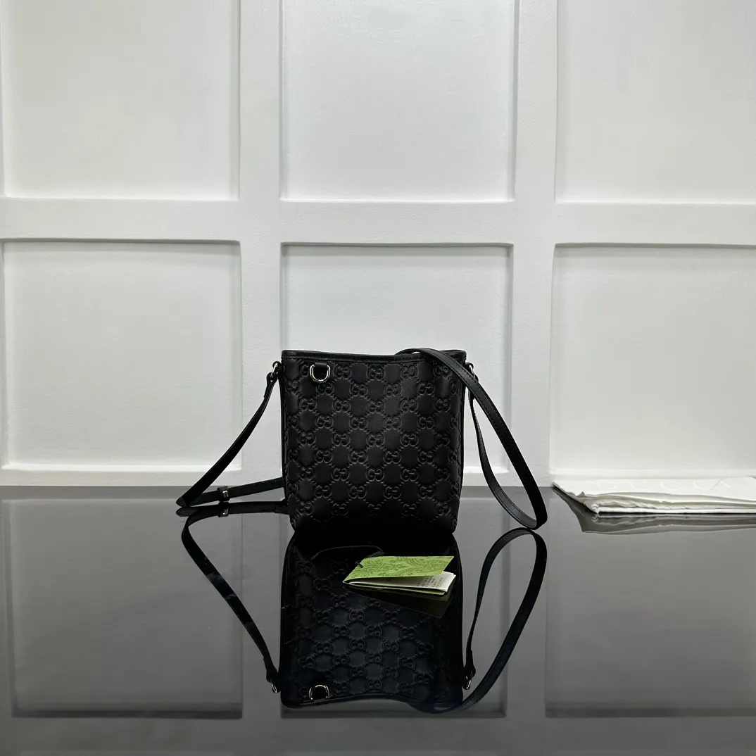 Alternative view of Gucci GG Emblem nano bucket bag 847090
