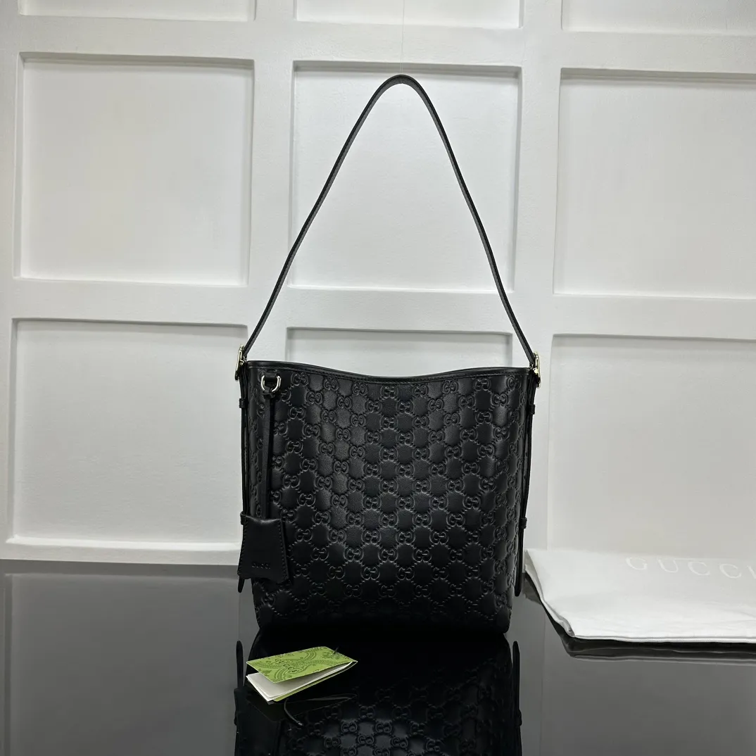 Alternative view of Gucci GG Emblem small shoulder bag 848881