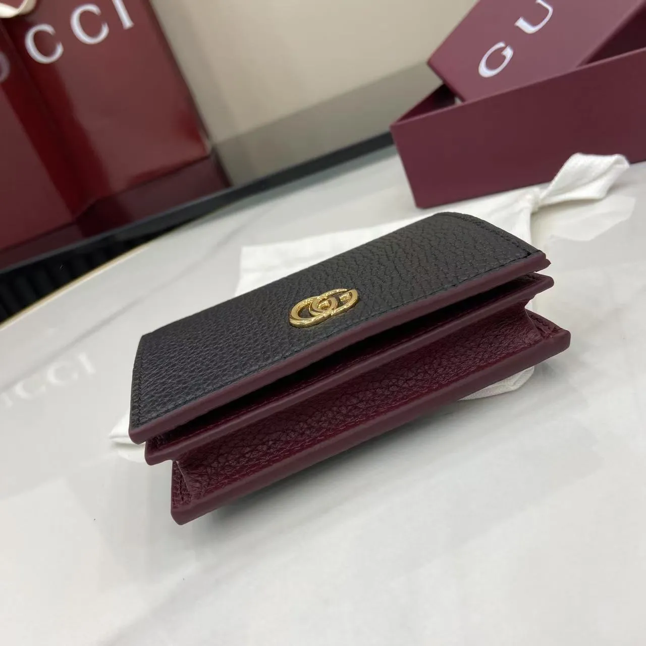Gucci Bi-color GG Marmont small wallet 456126 - Image 5