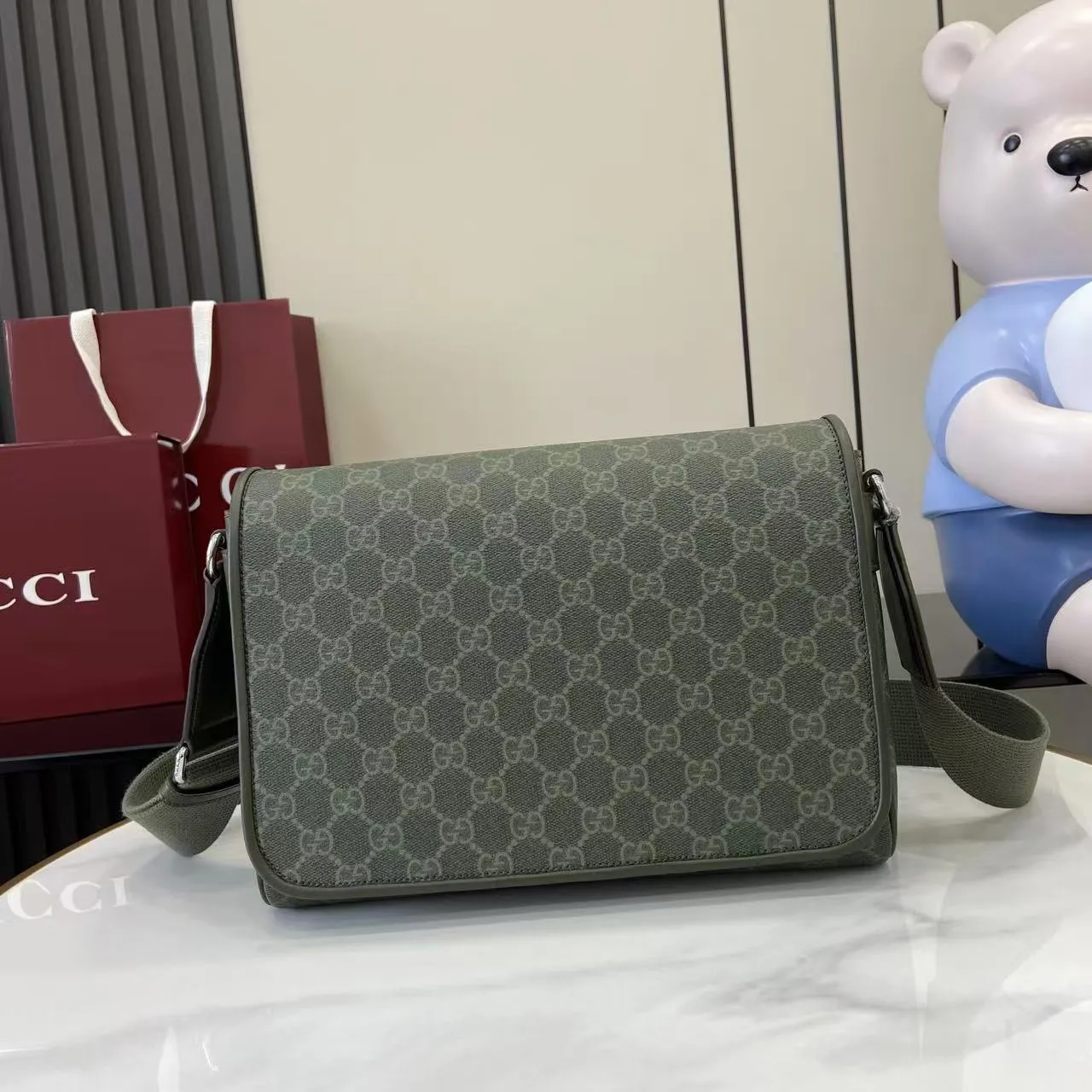 Gucci GG Green medium crossbody bag 79212 - 图片 2
