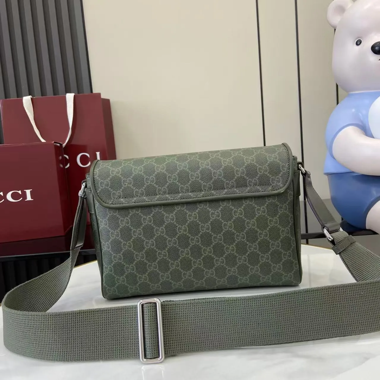 Gucci GG Green medium crossbody bag 79212 - 图片 4