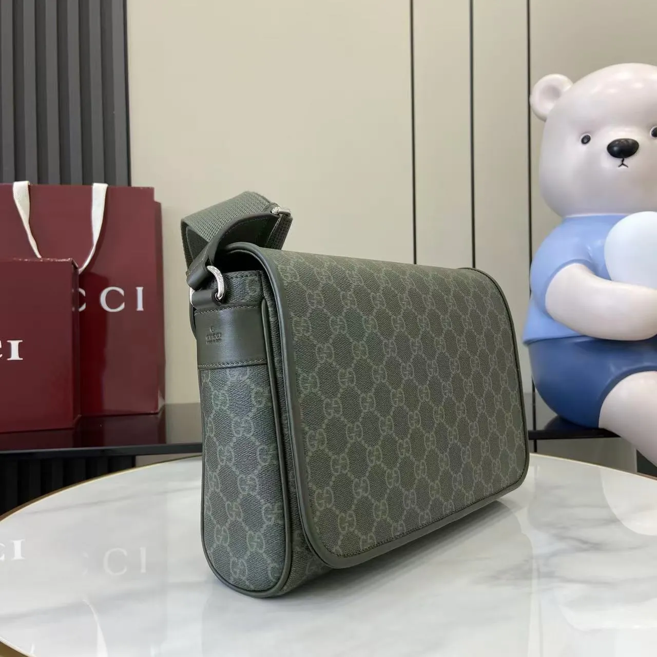 Gucci GG Green medium crossbody bag 79212 - 图片 3