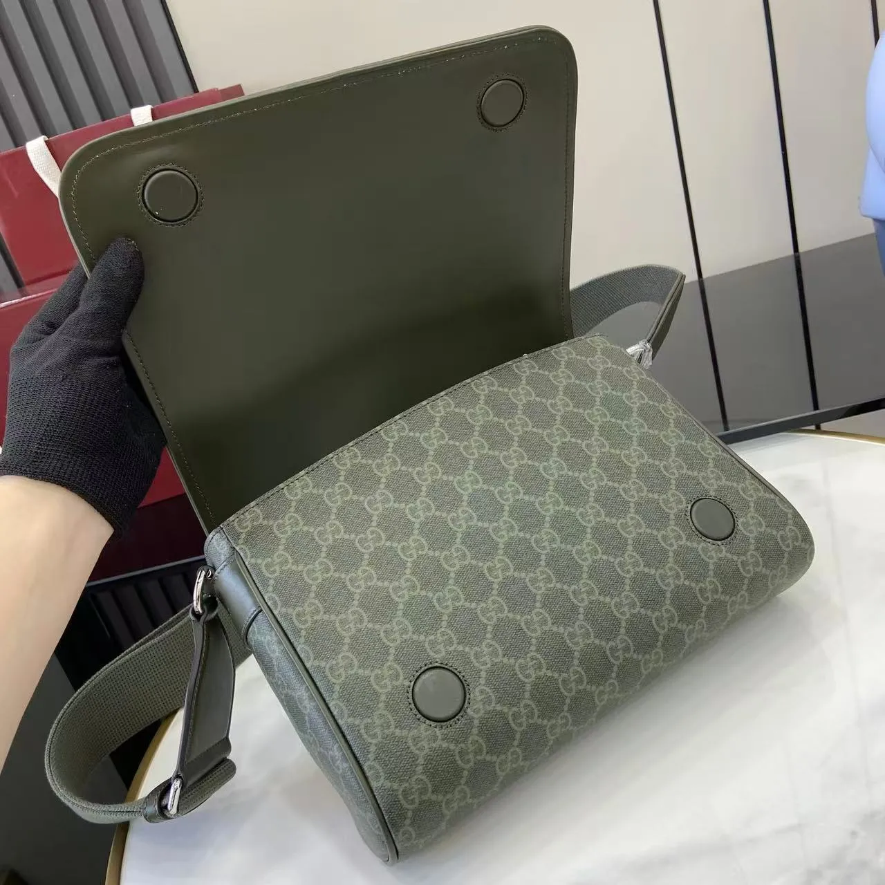 Gucci GG Green medium crossbody bag 79212 - 图片 6