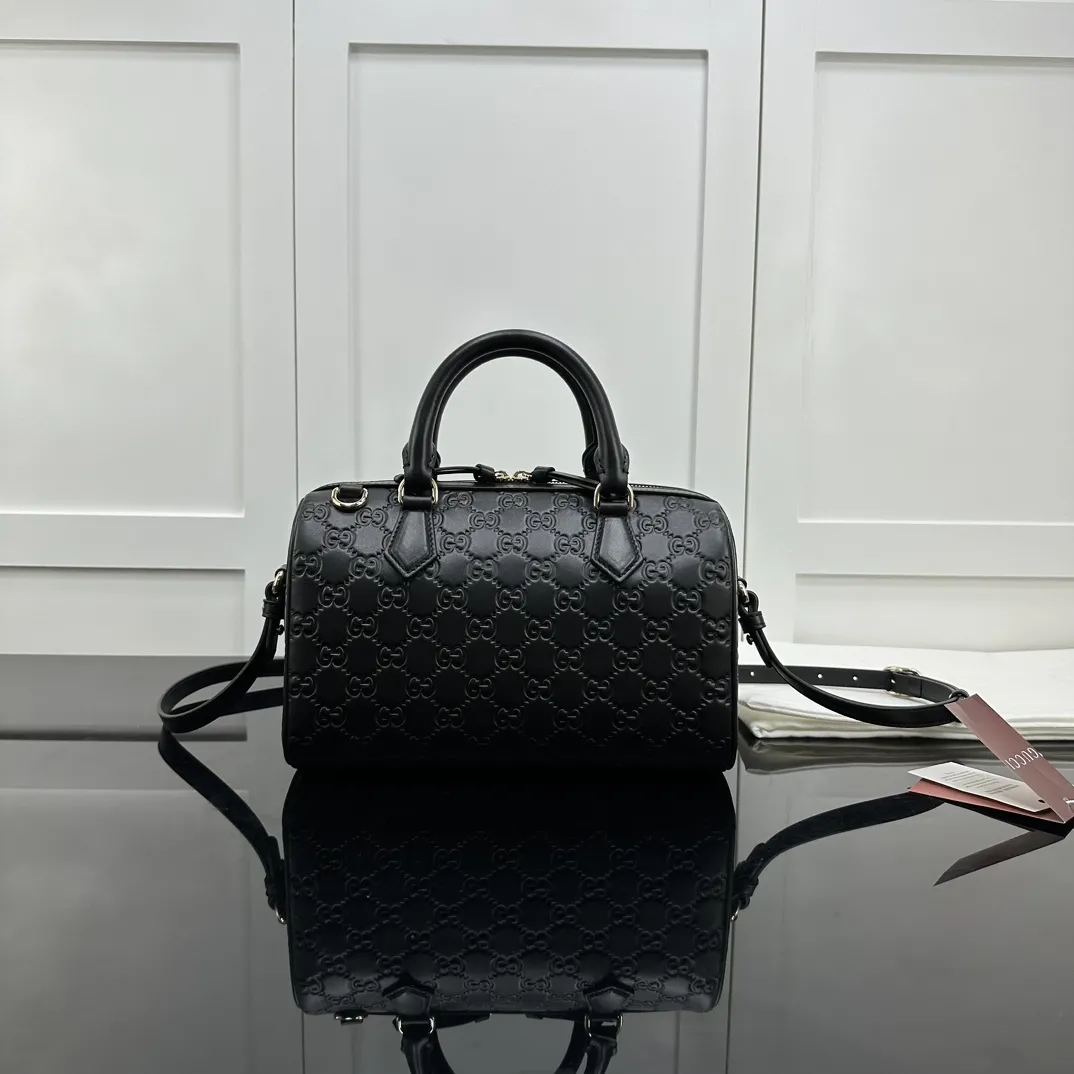 Alternative view of Gucci GG Emblem medium boston bag 848886