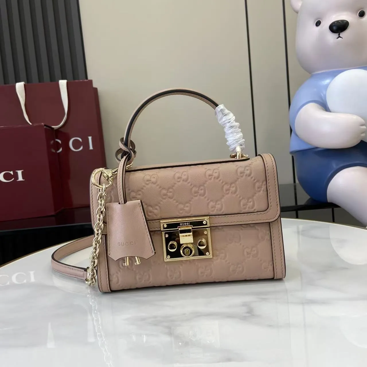 Alternative view of Gucci Padlock small top handle bag 848884
