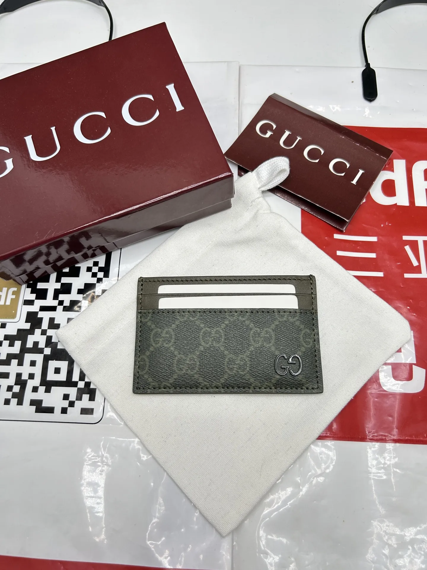 Alternative view of Gucci GG Monogram card case 768248