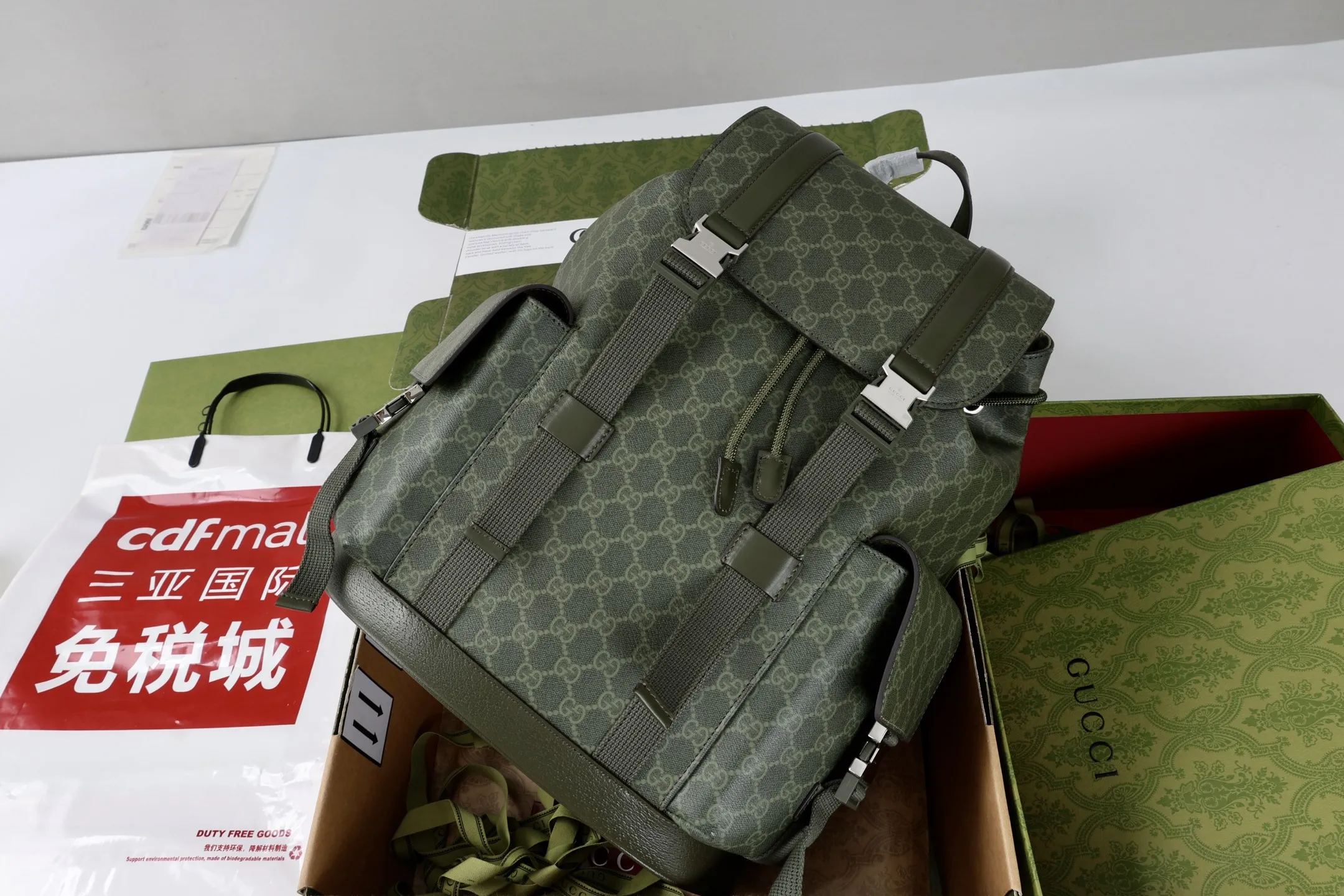 Gucci GG Monogram large backpack ??792080 - Image 7