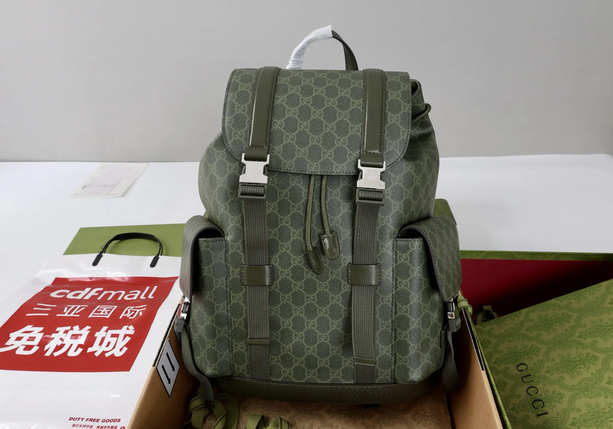 Gucci GG Monogram large backpack ??792080 - Image 9
