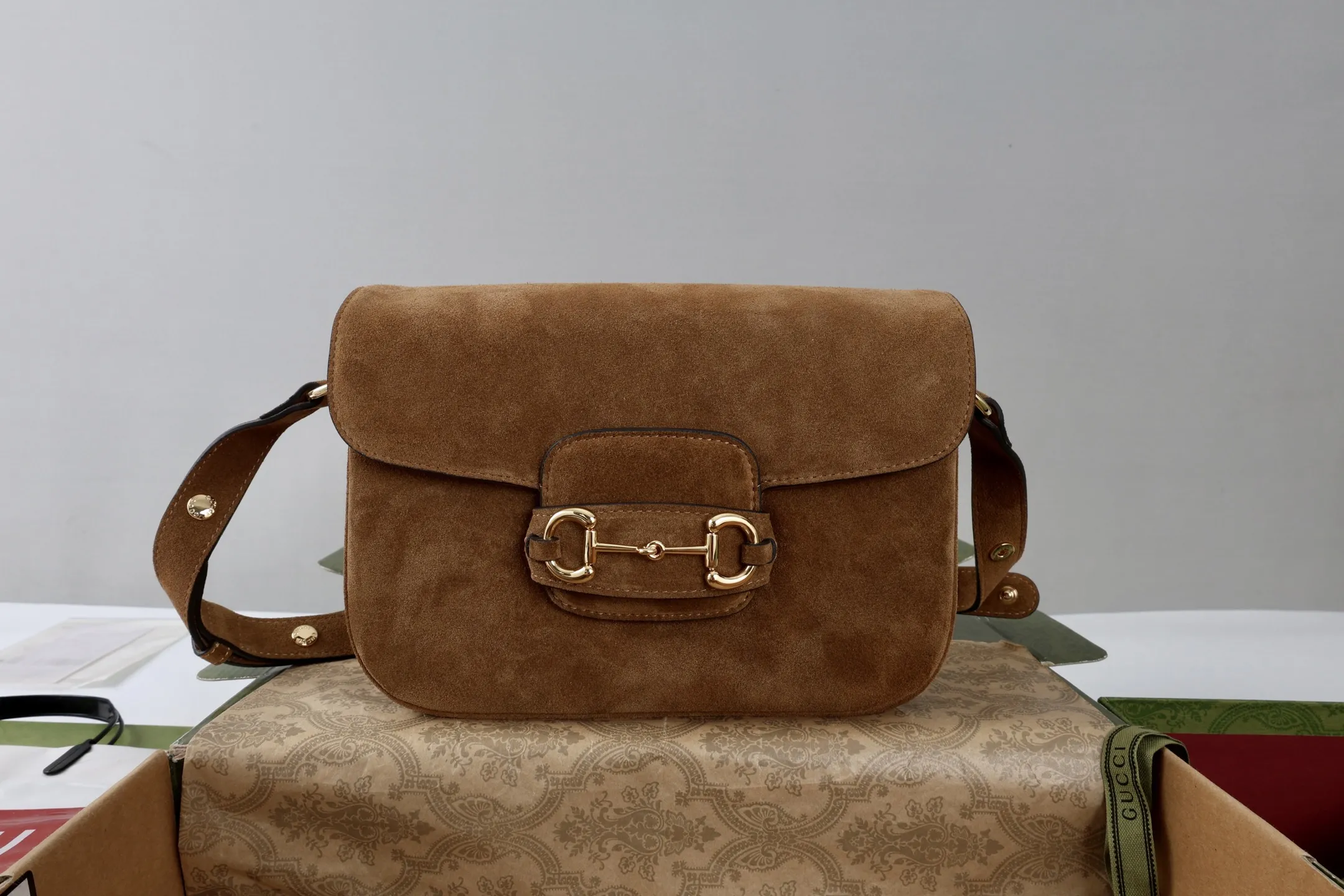 Alternative view of Gucci Horsebit 1955 Aura small shoulder bag 847063