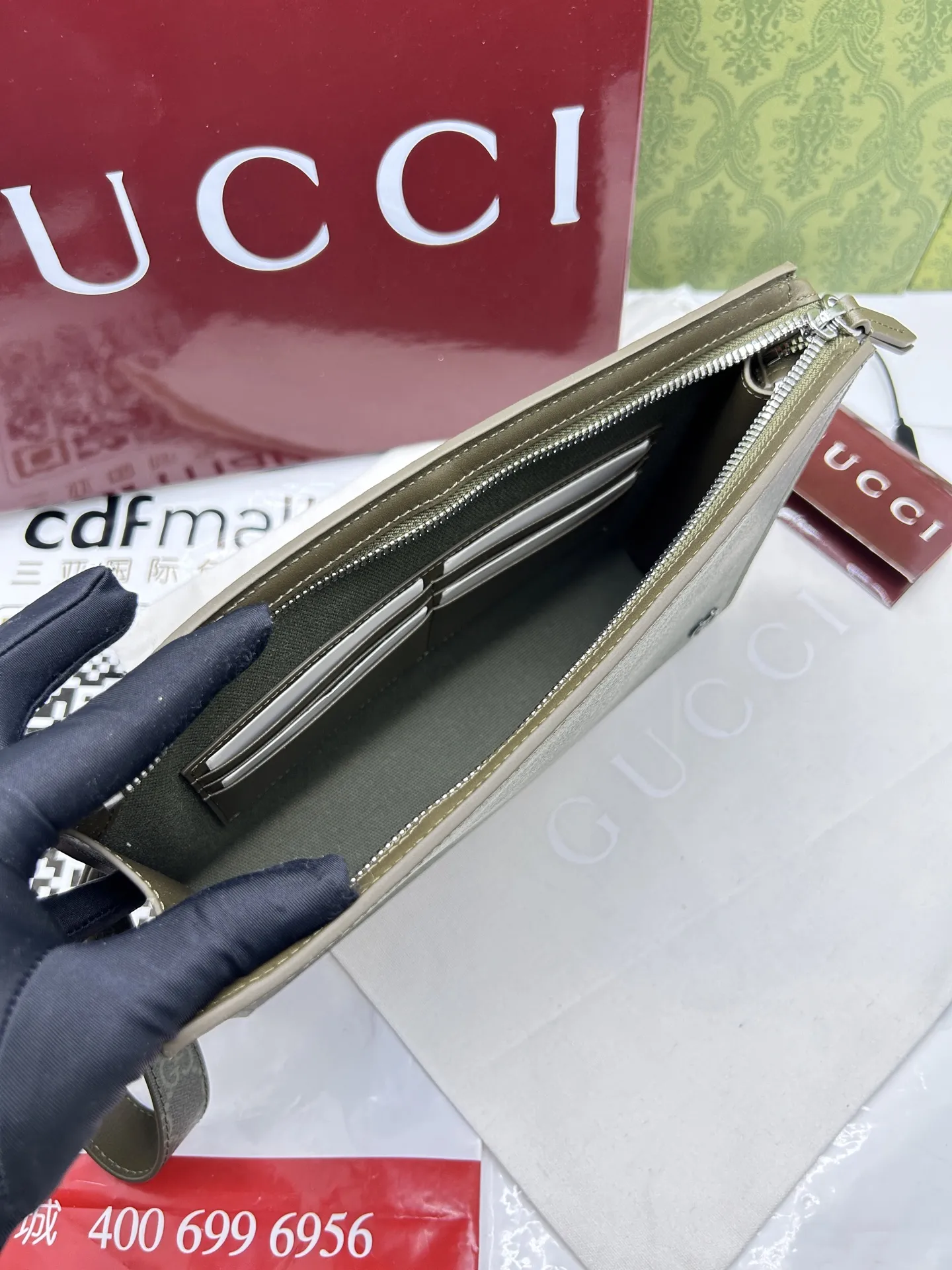 Gucci GG Monogram small pouch 768255 - Image 5