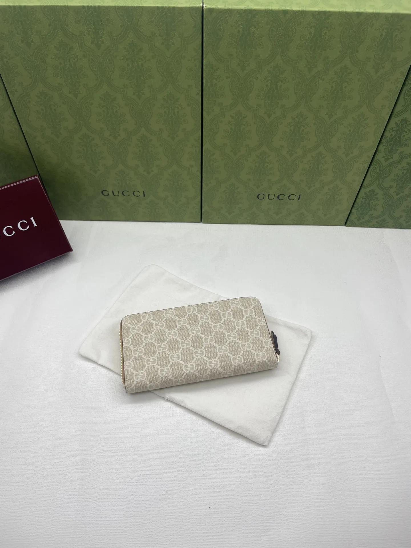 Gucci Bi-color GG Marmont zip around wallet ?456117 - 图片 3