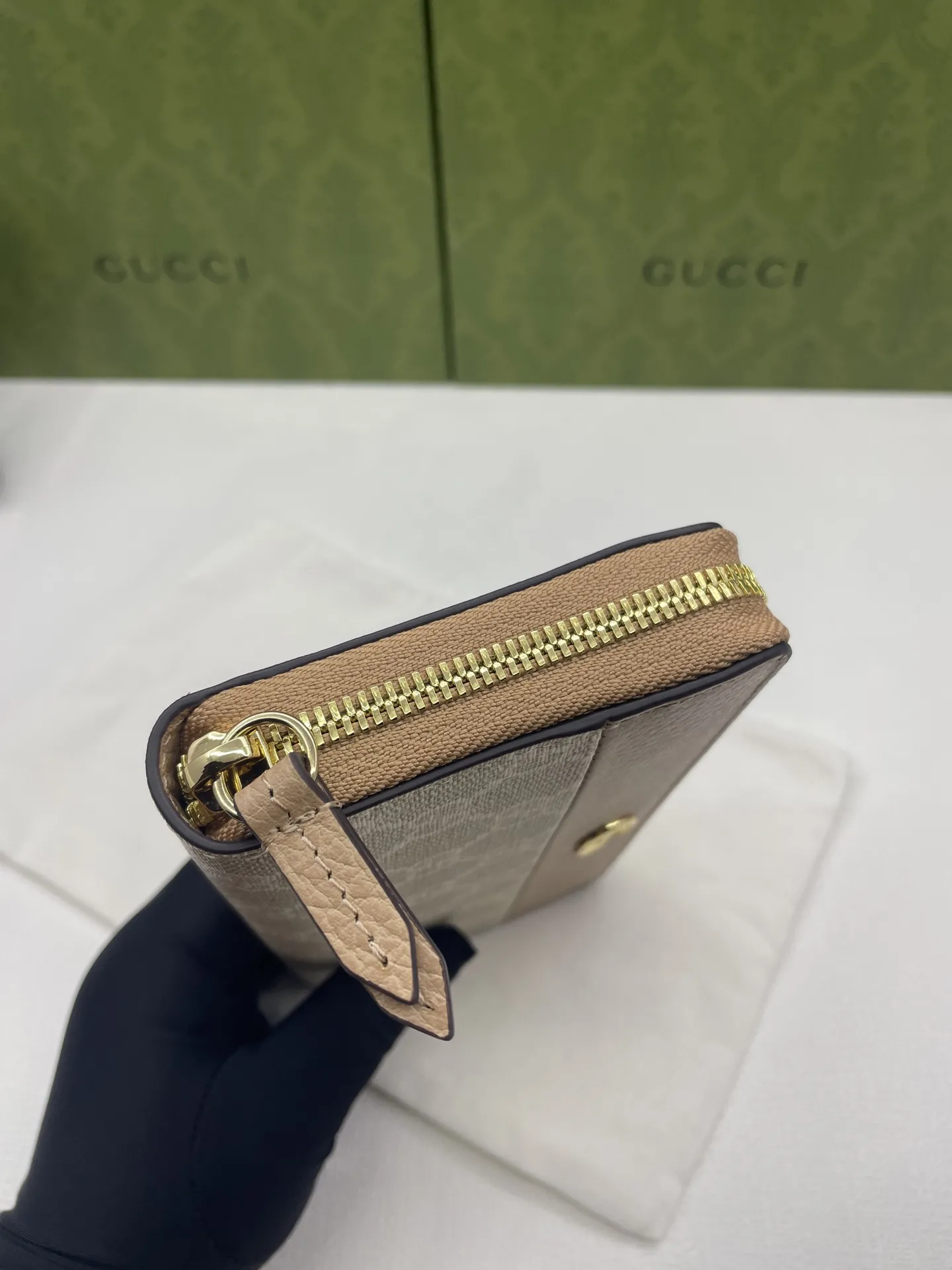 Gucci Bi-color GG Marmont zip around wallet ?456117 - 图片 5