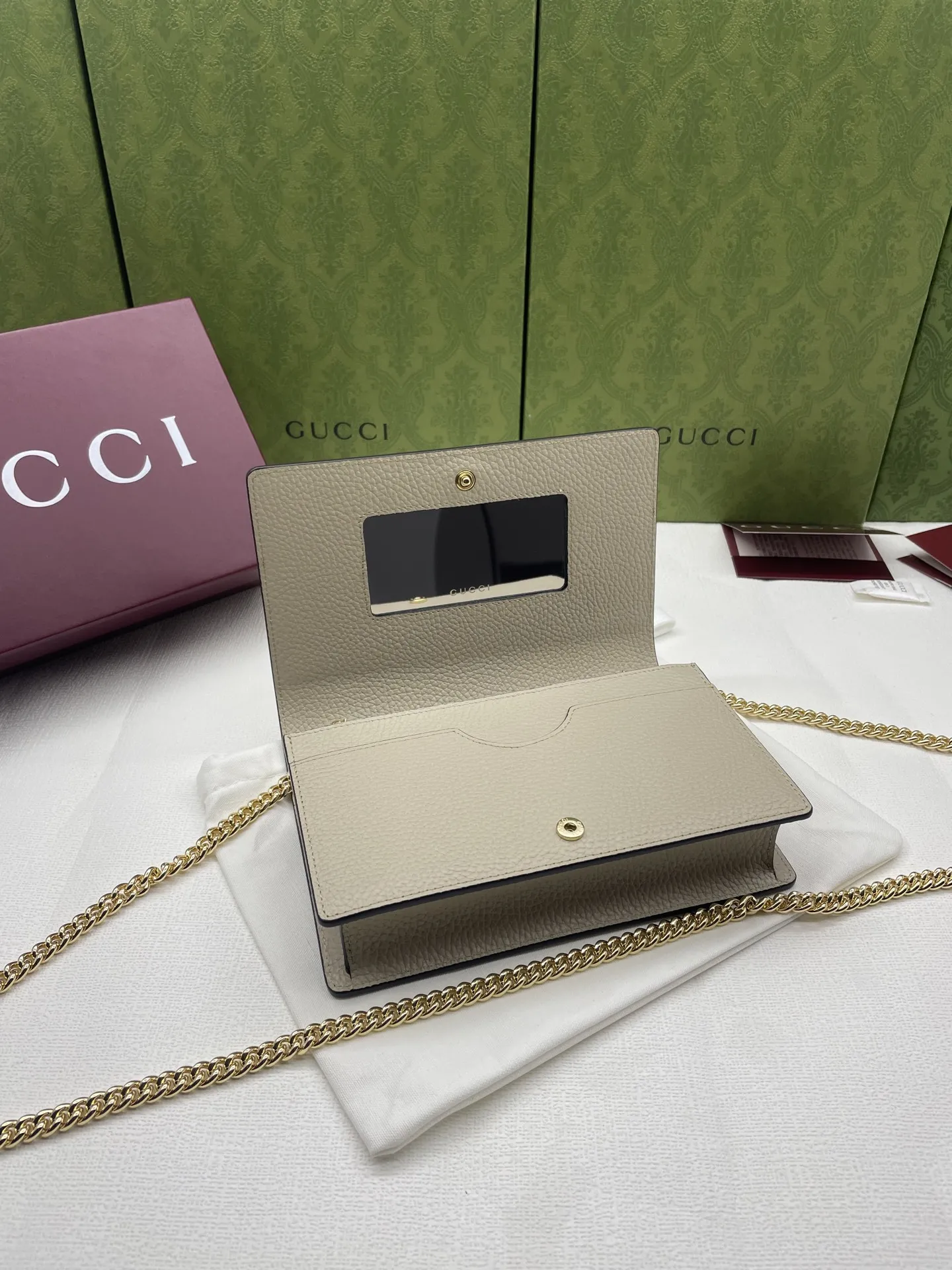 Gucci GG Marmont wallet on chain 497985 - Image 7