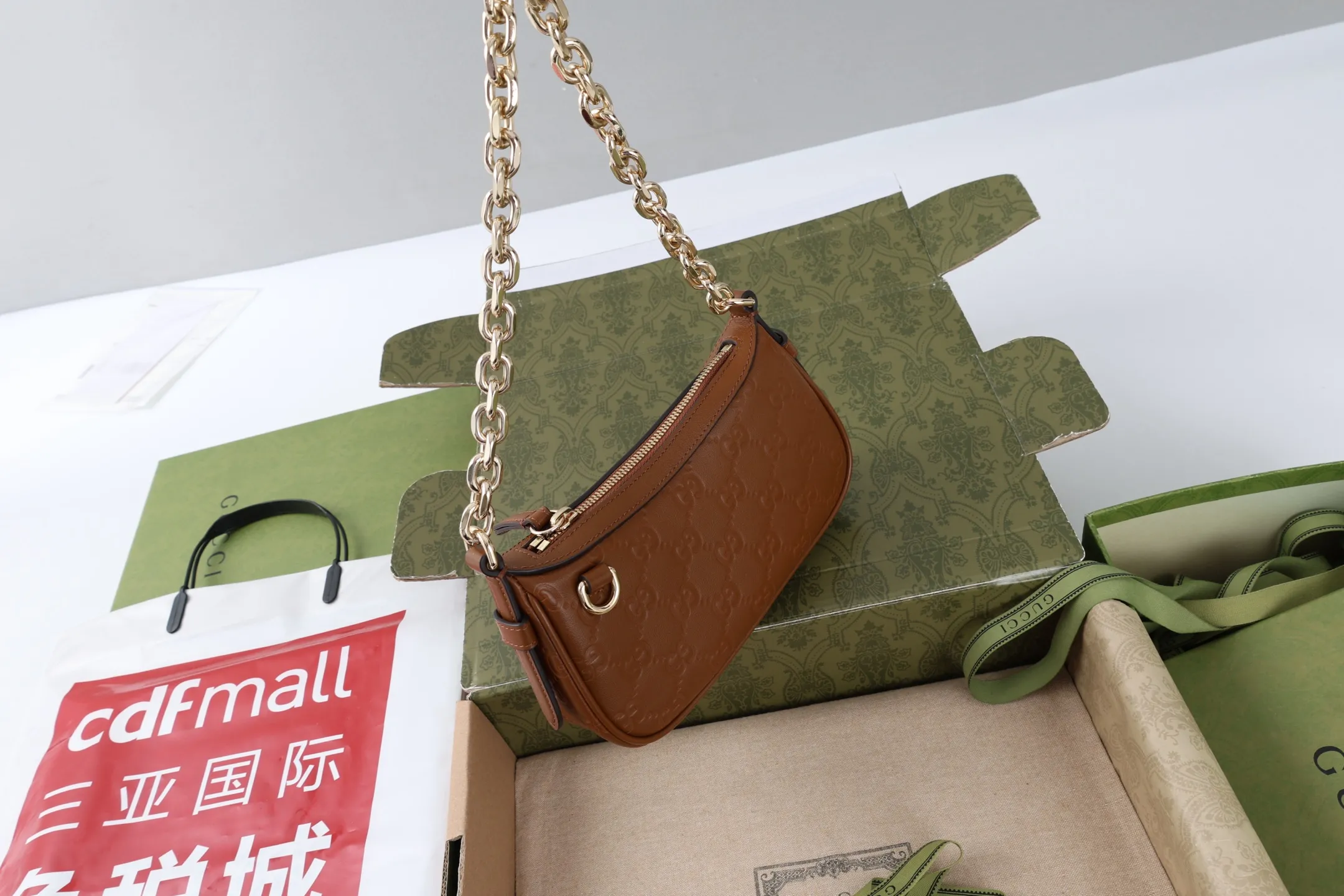 Gucci GG Emblem mini shoulder bag ?847091 - 图片 6