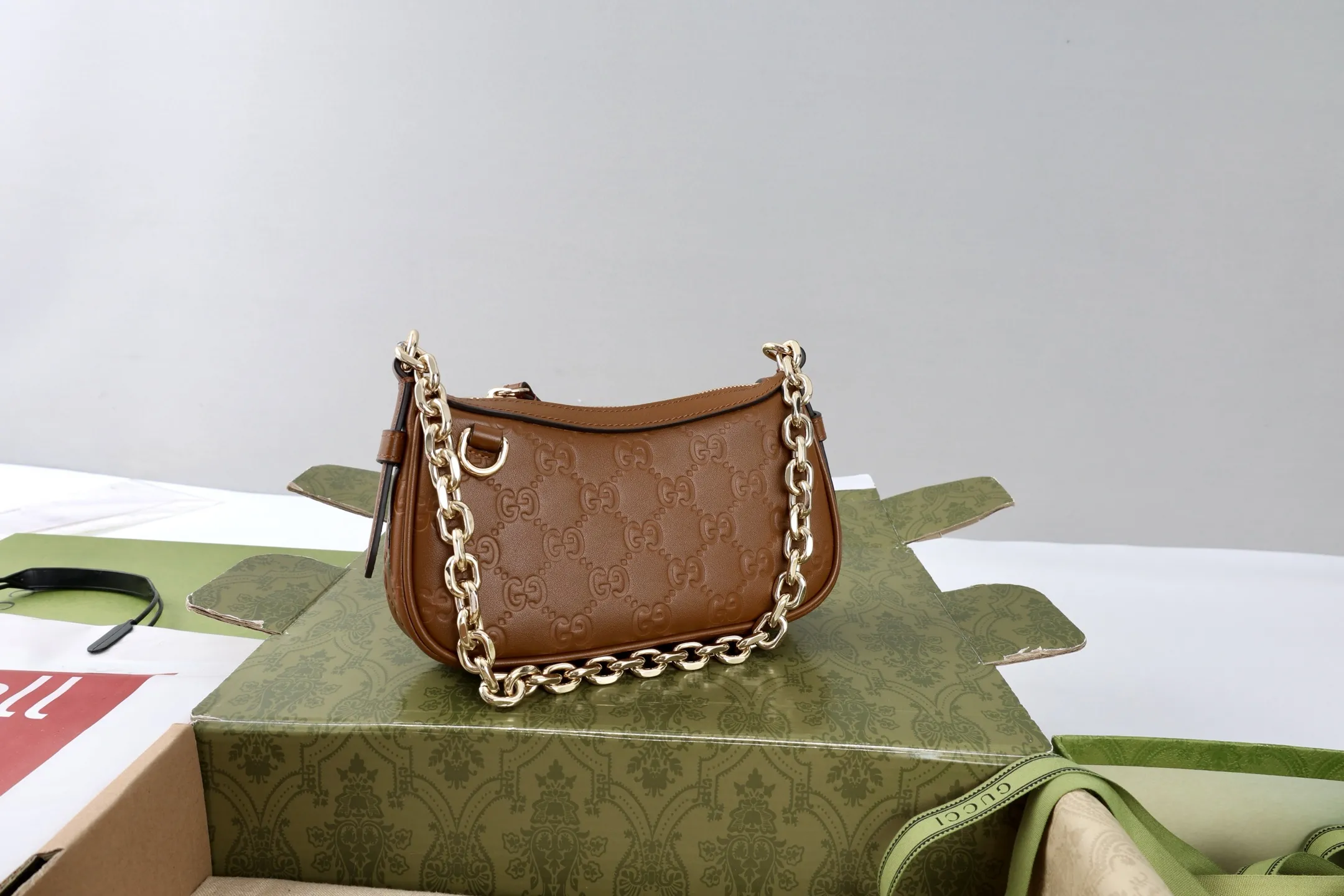 Gucci GG Emblem mini shoulder bag ?847091 - 图片 8