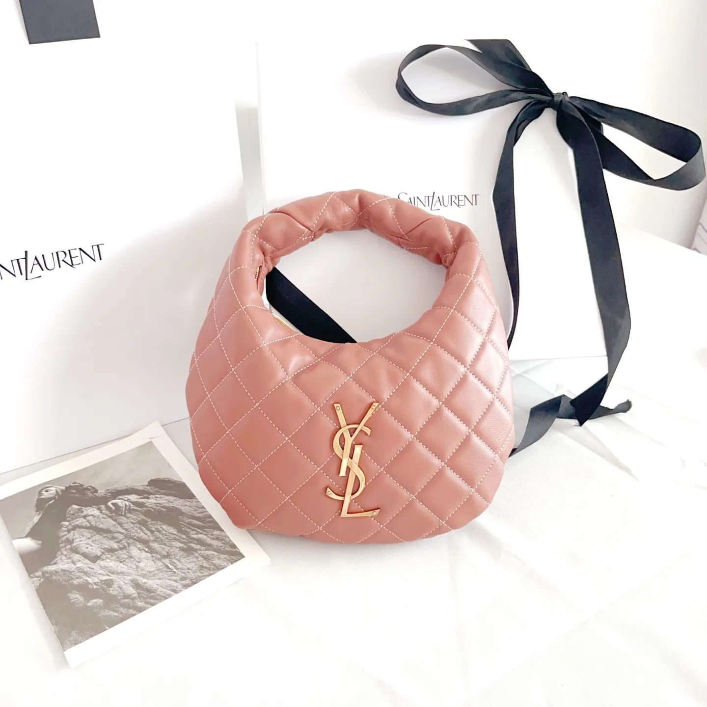 Alternative view of YSL Icarino In Quilted Nappa 851689