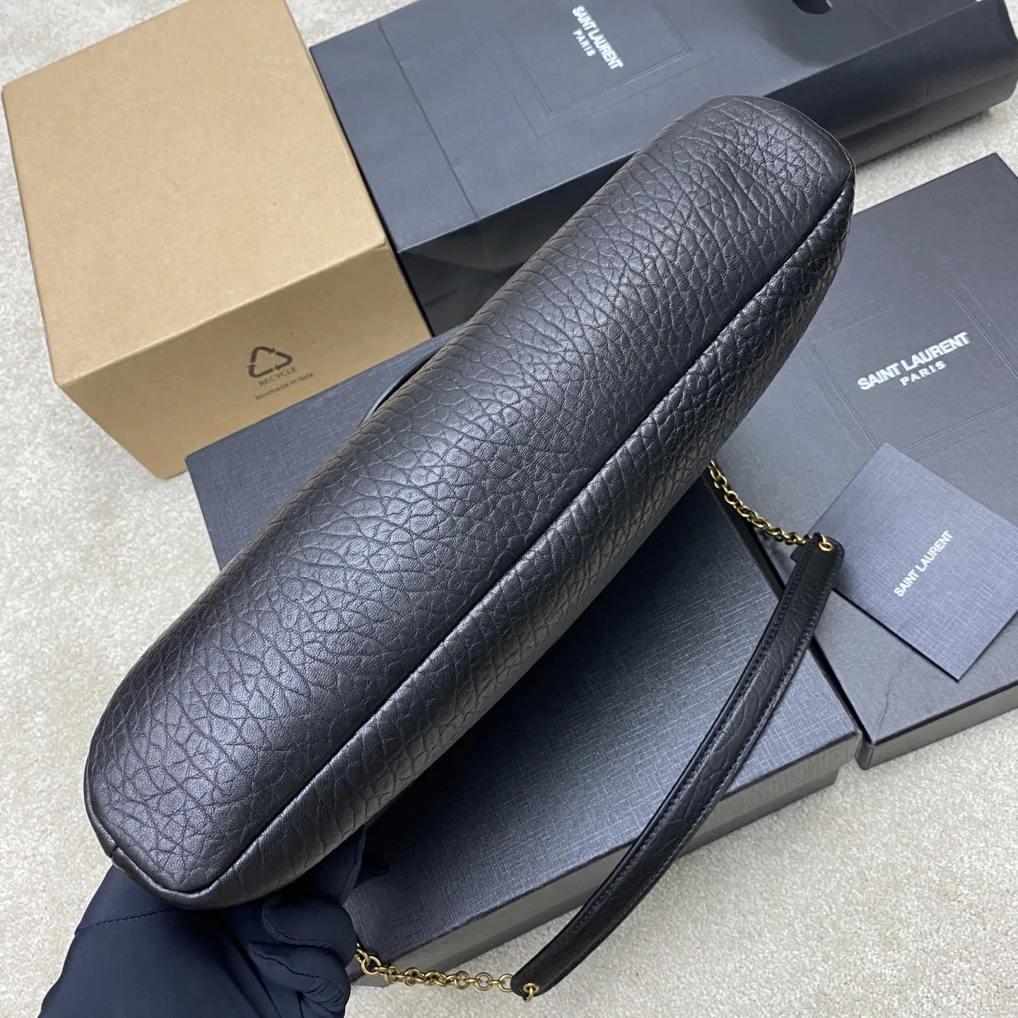 YSL Cassandre XXL Envelope Pouch On Chain In Lambskin 841702 - 图片 5