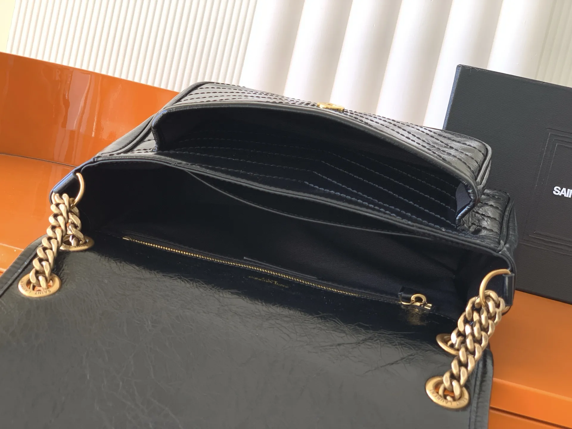 YSL Niki Medium In Vintage Leather 633158 - Image 9