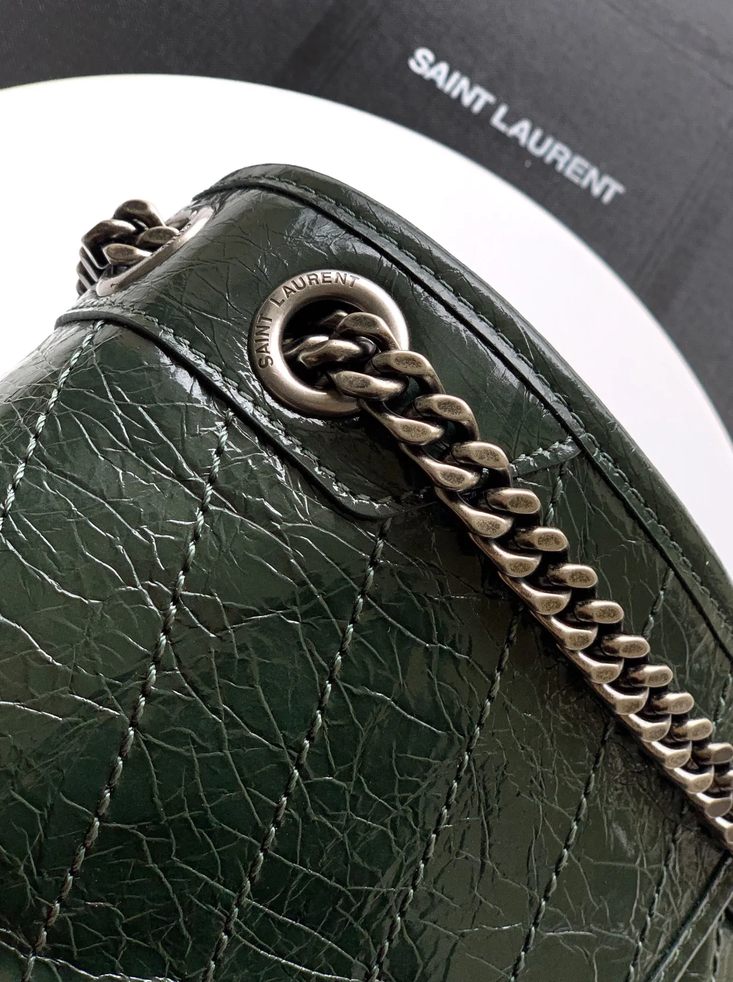 YSL Niki Medium In Vintage Leather 633158 - Image 8