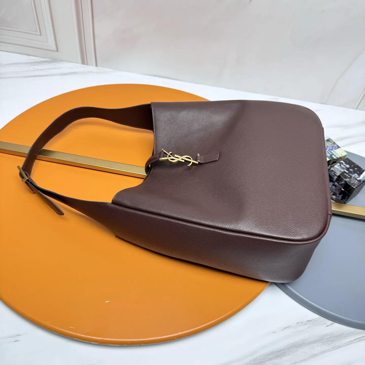 YSL LE 5 ?? 7 supple LARGE in grained leather 753837 - 图片 5