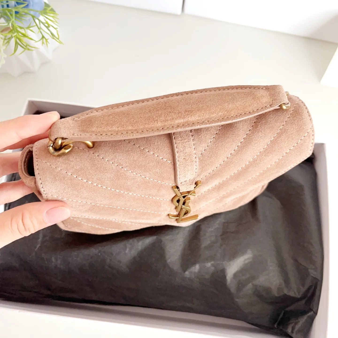 YSL college mini suede cross-body bag 779430 - Image 7