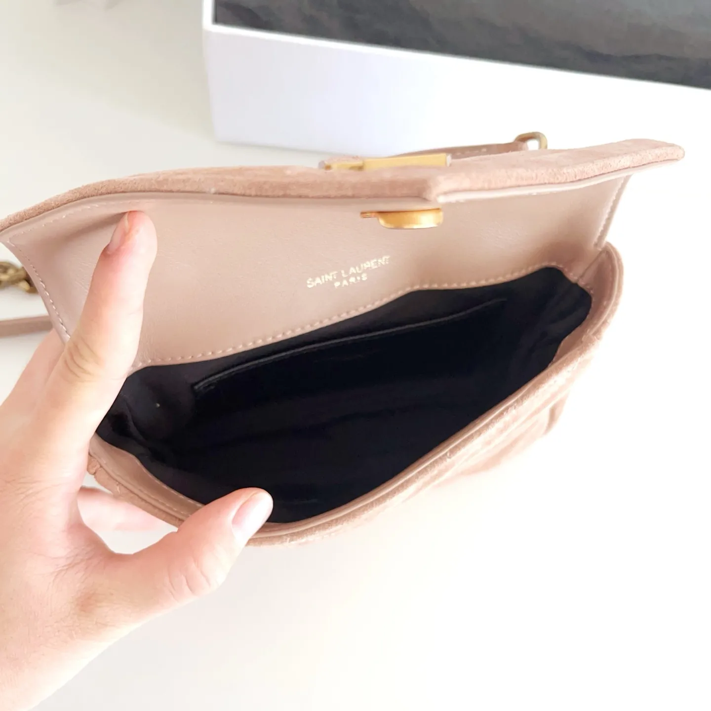 YSL college mini suede cross-body bag 779430 - Image 10