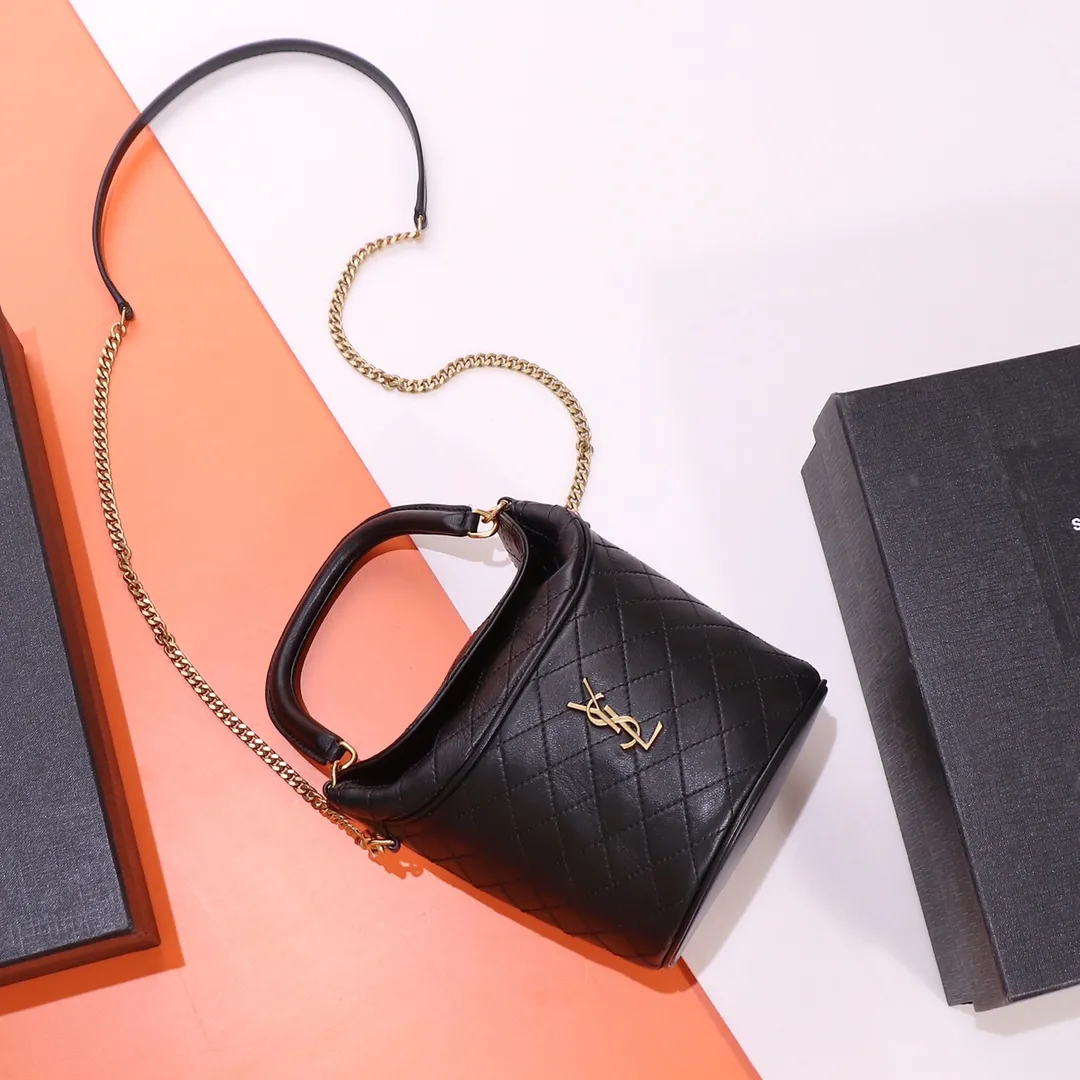 Alternative view of YSL GABY bucket bag in lambskin 763961