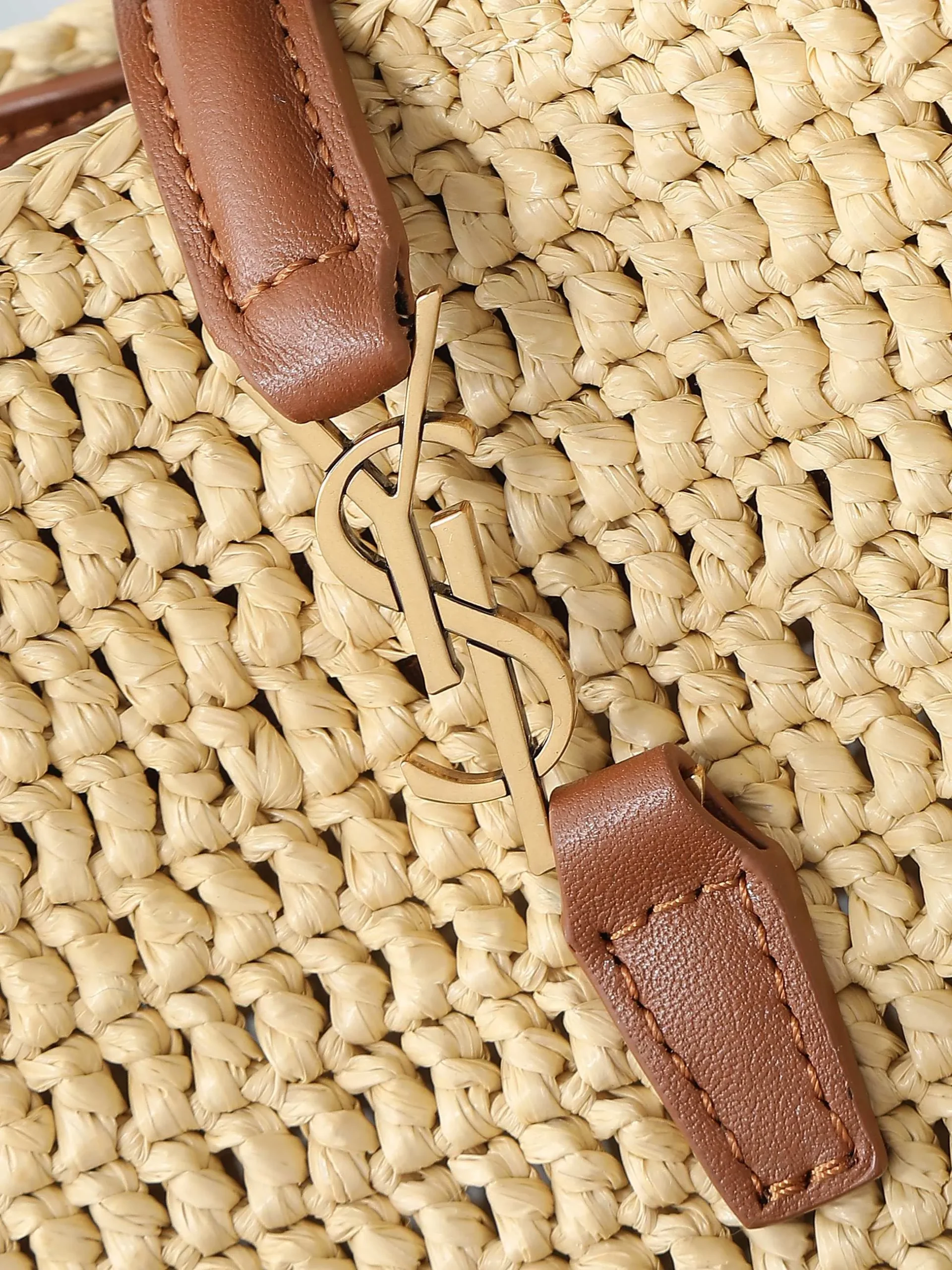 YSL LE 37 mini in raffia 765870 - 图片 3