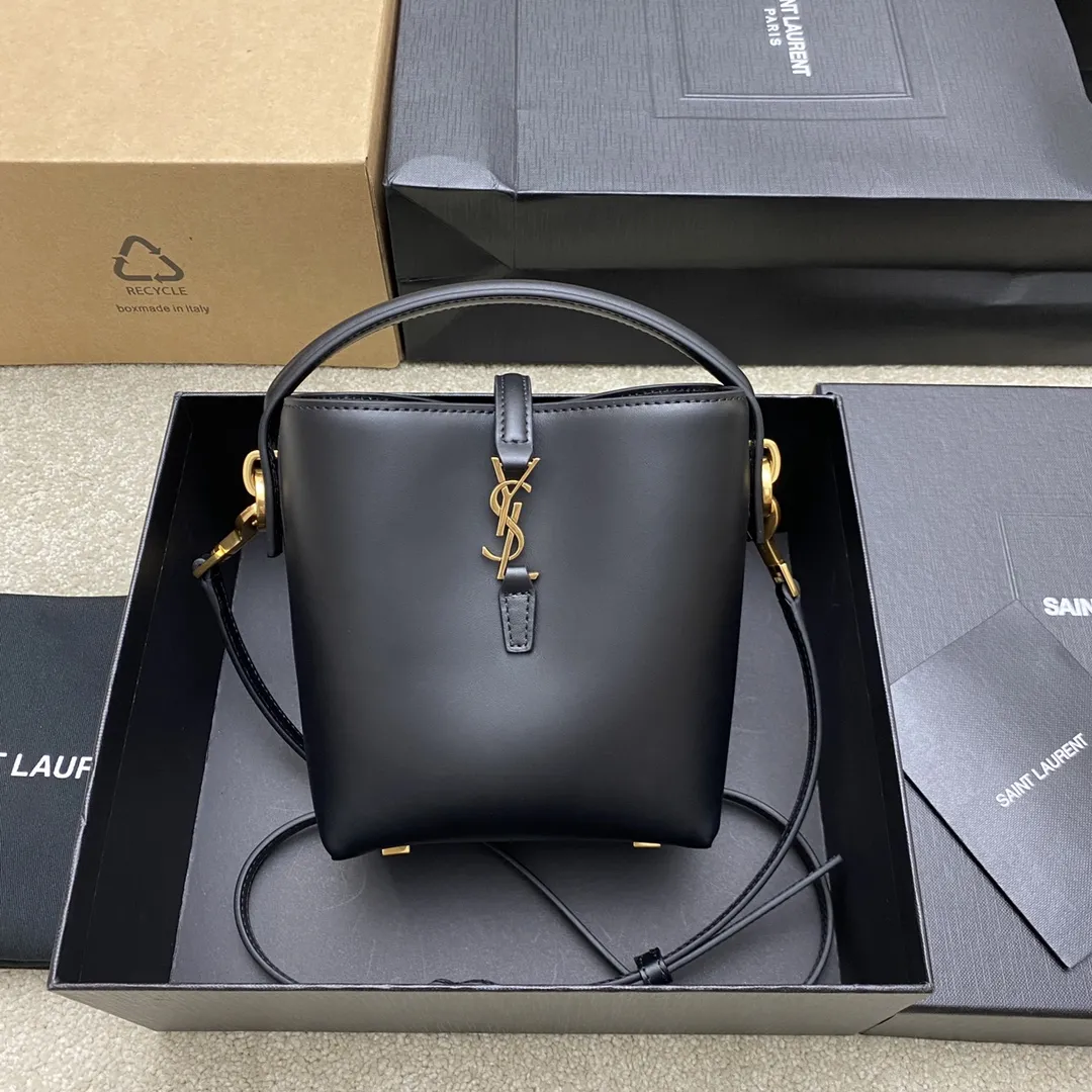 Alternative view of YSL LE 37 mini in shiny leather 765870