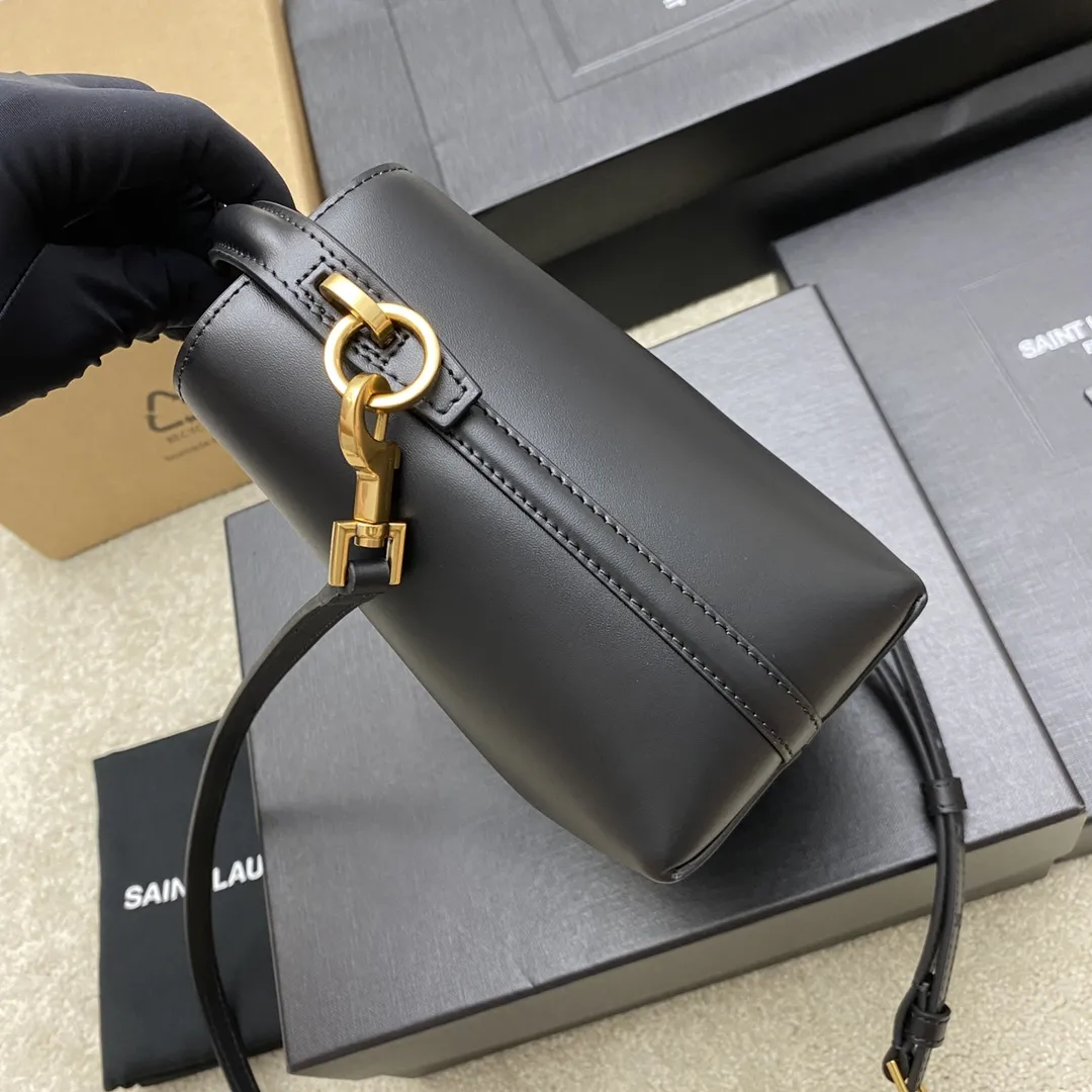YSL LE 37 mini in shiny leather 765870 - Image 4