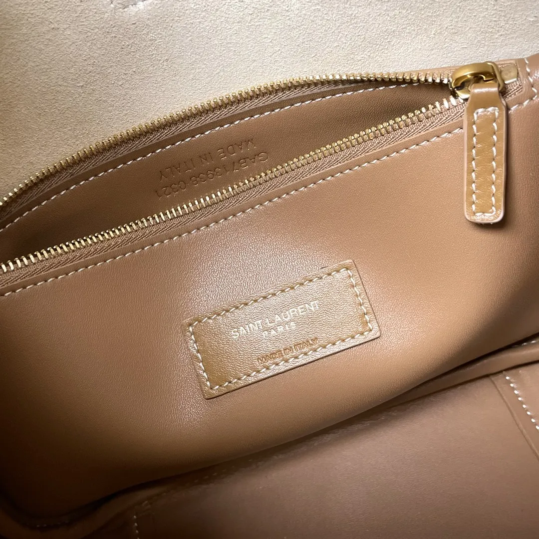 YSL LE 5 à 7 Supple Small in canvas 713938 - Image 9