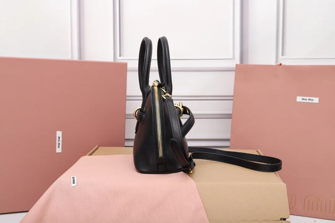 Miu Miu Aventure Small Nappa Leather Top-Handle Bag 5BB169 - Image 4