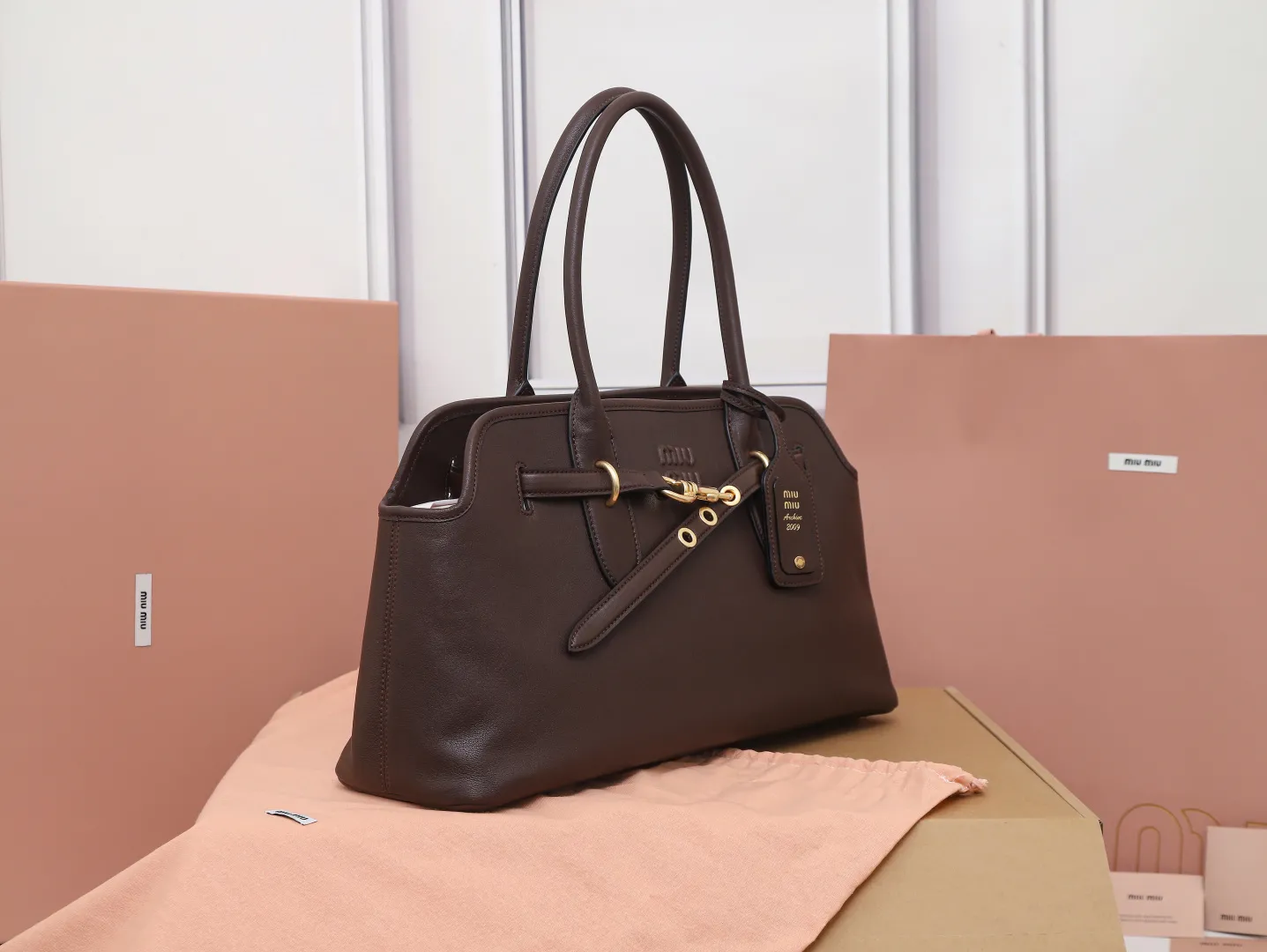 MiuMiu Aventure nappa leather bag 5BG310 - 图片 3