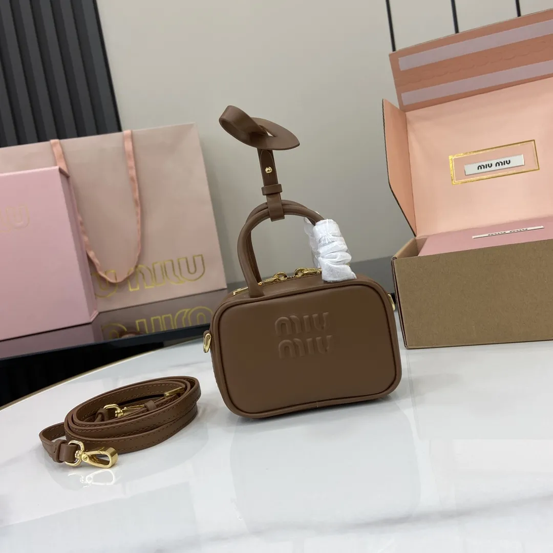 Alternative view of MiuMiu Beau leather micro-bag 5NR036