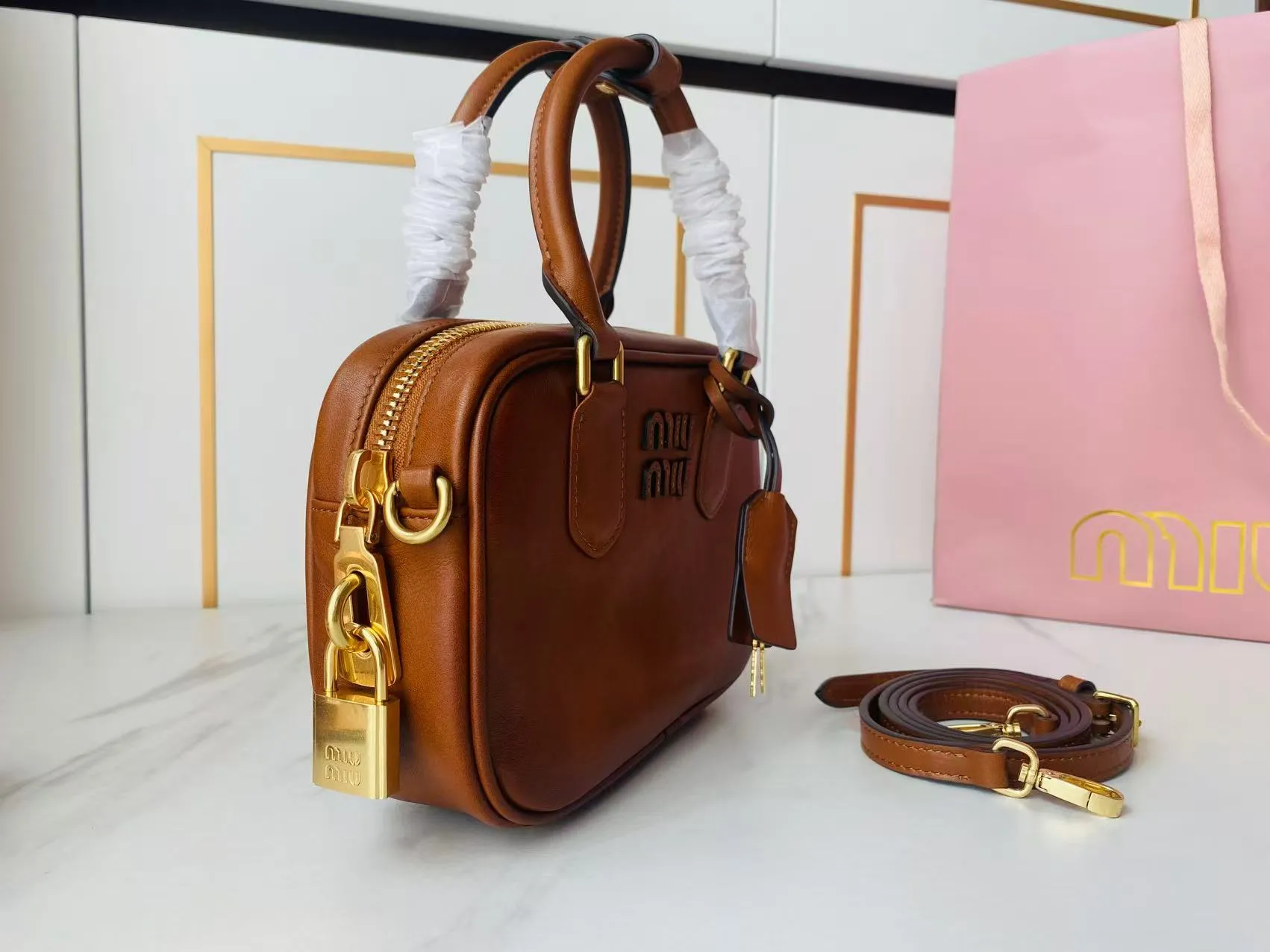 MiuMiu Arcadie leather bag 5BB123 - 图片 4