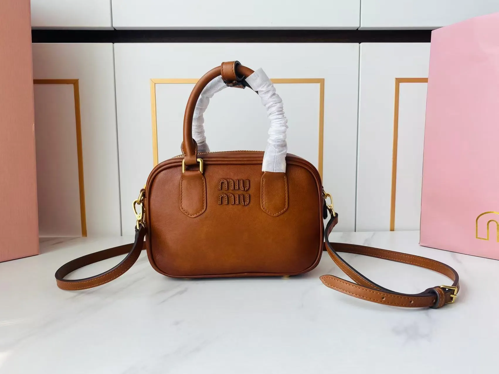 MiuMiu Arcadie leather bag 5BB123 - 图片 10