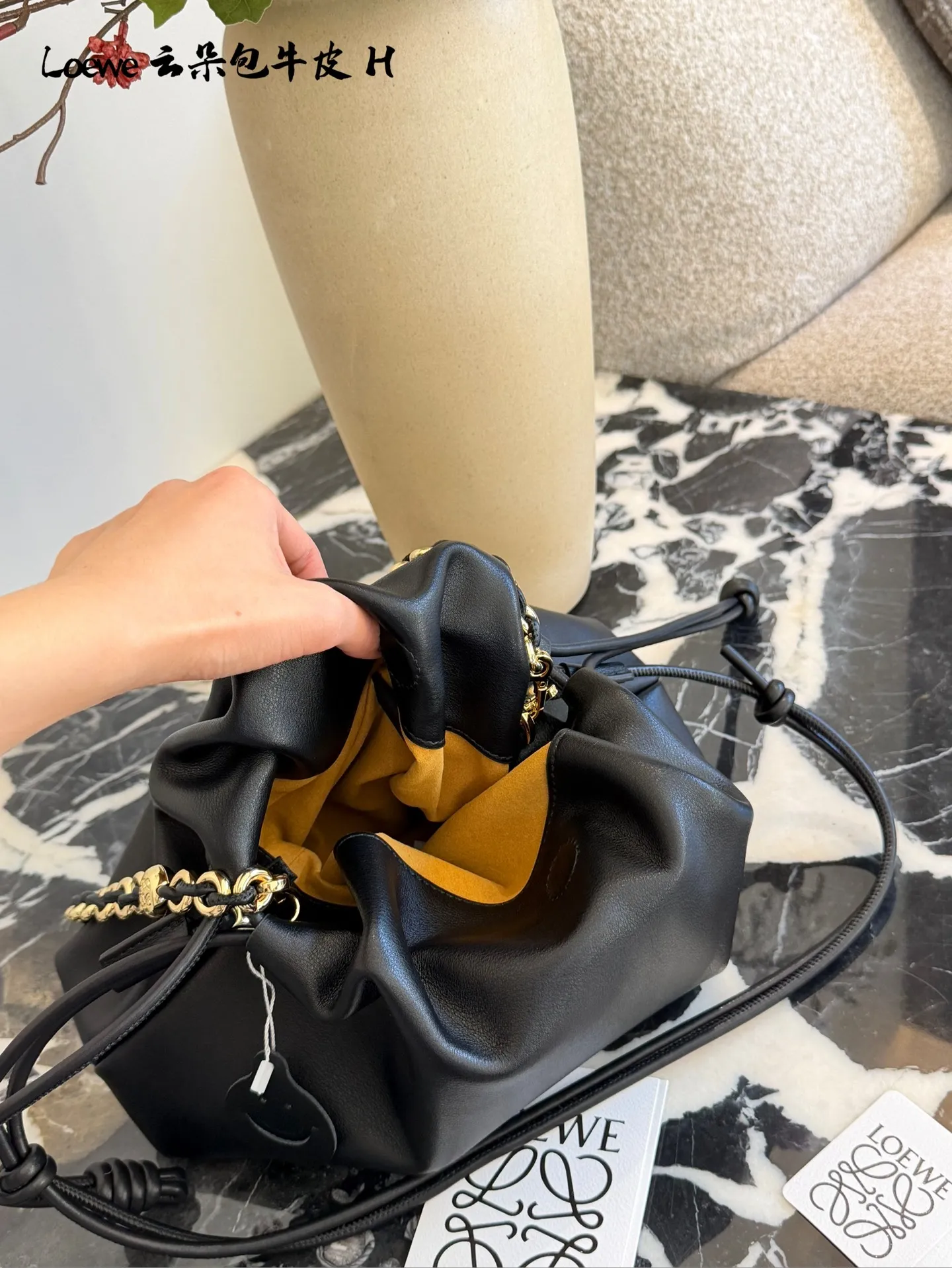 Loewe Large Flamenco Purse?In Mellow Nappa Lambskin A411FPDX01 - Image 4