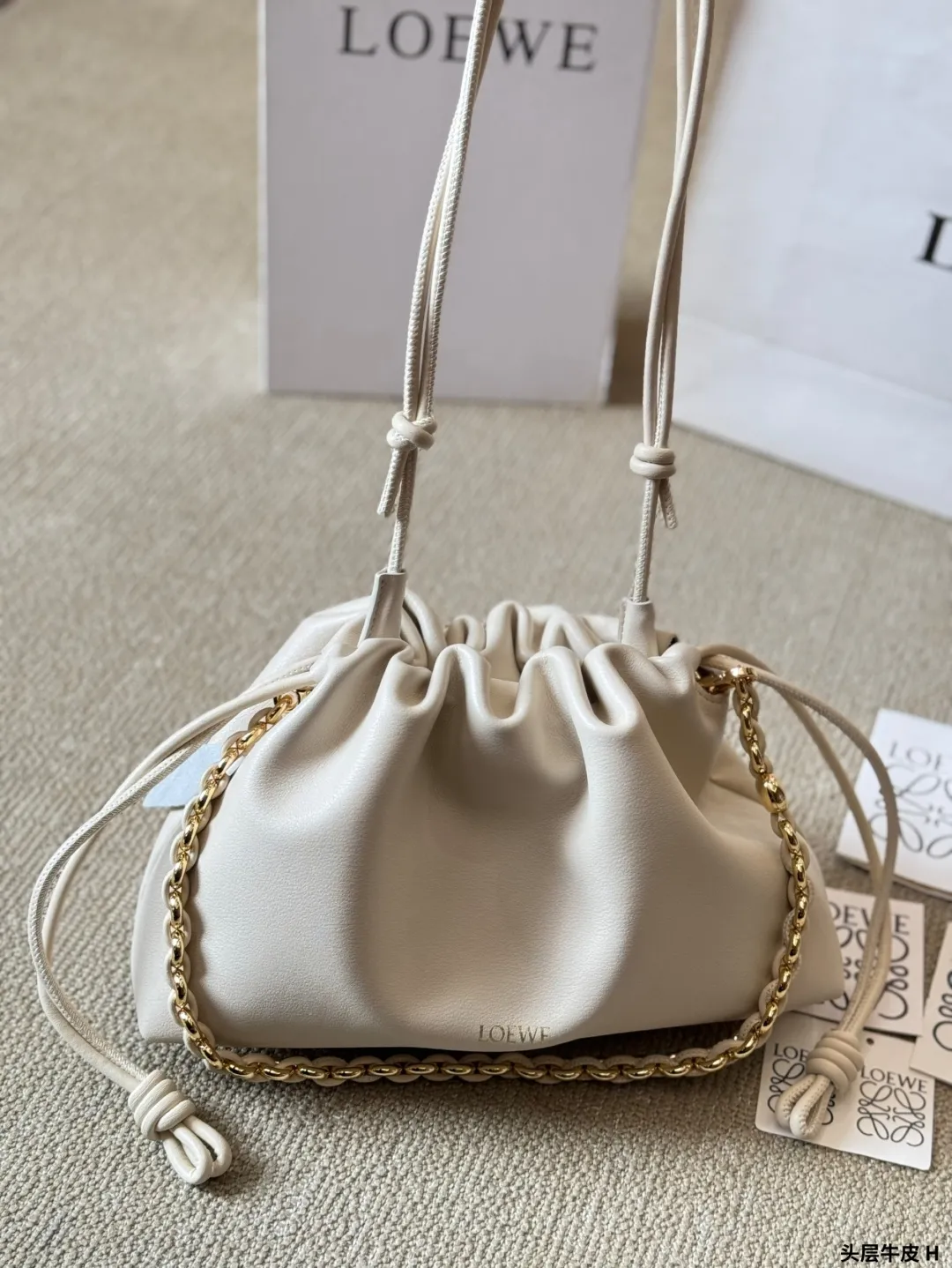 Loewe Large Flamenco Purse?In Mellow Nappa Lambskin A411FPDX01 - Image 3