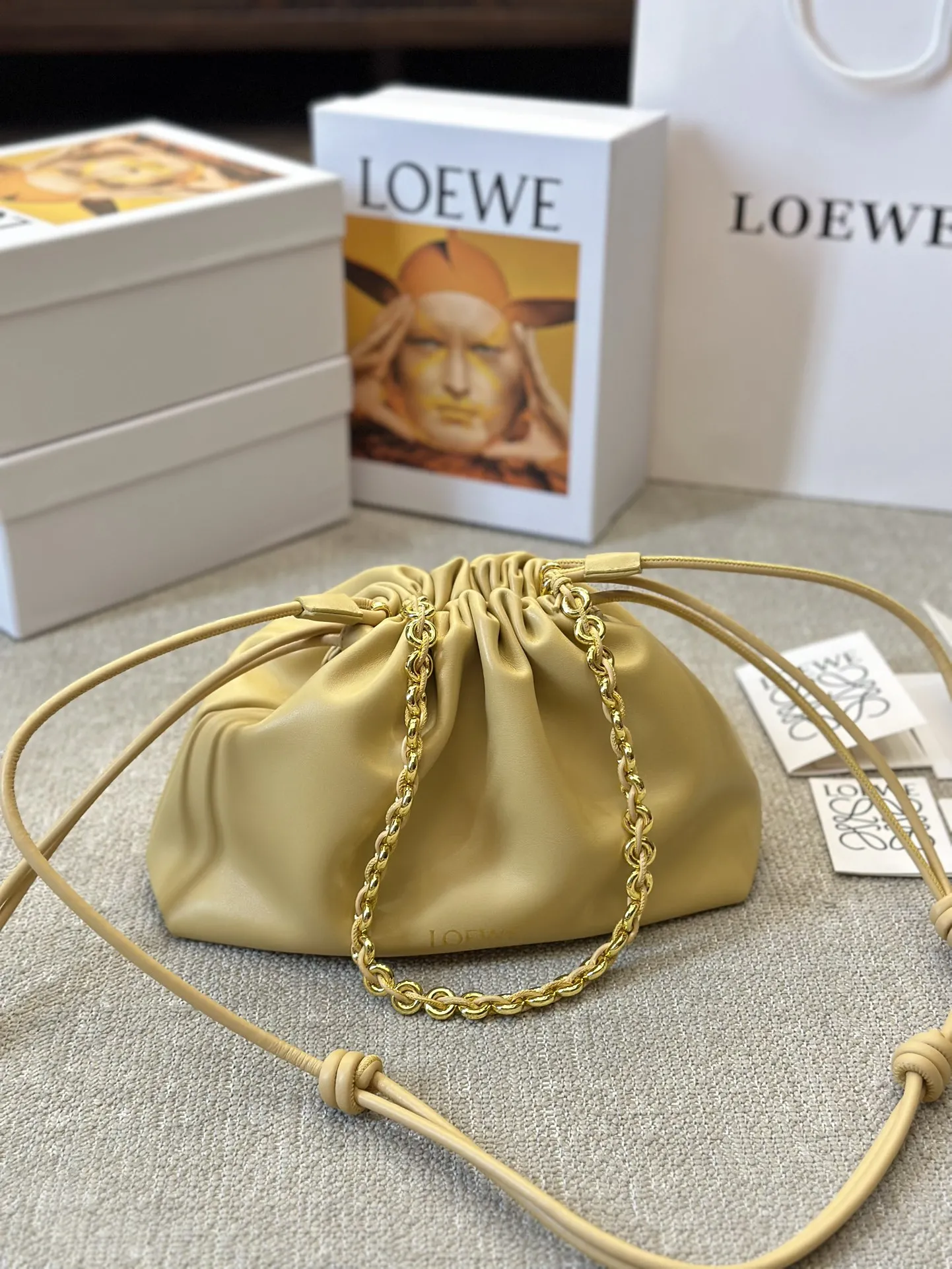 Loewe Large Flamenco Purse?In Mellow Nappa Lambskin A411FPDX01 - Image 3