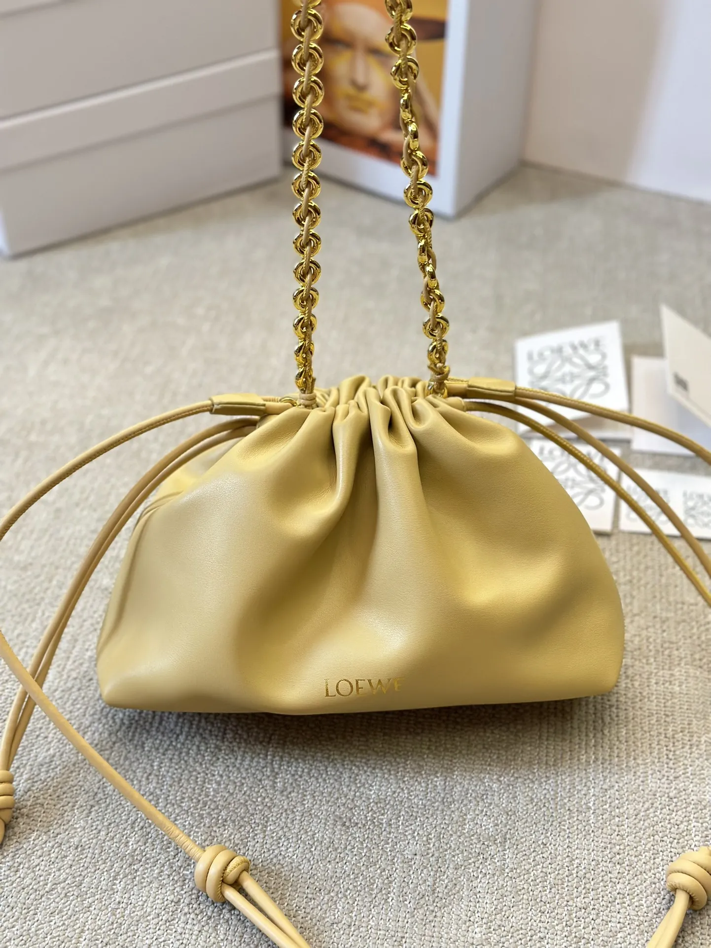 Loewe Large Flamenco Purse?In Mellow Nappa Lambskin A411FPDX01 - Image 5