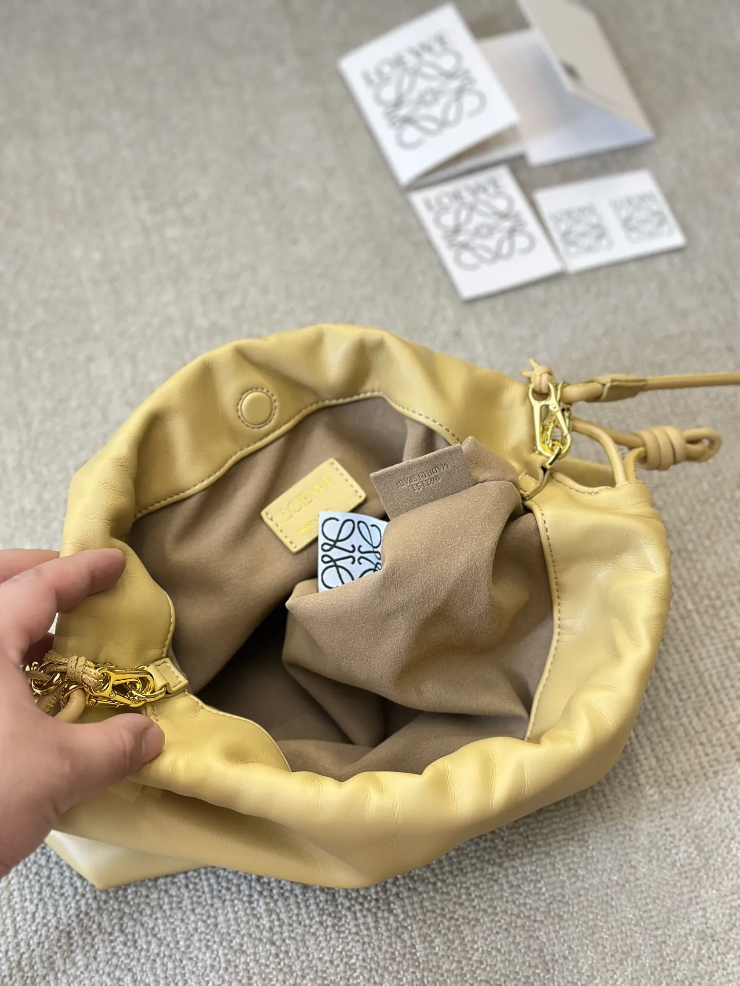 Loewe Large Flamenco Purse?In Mellow Nappa Lambskin A411FPDX01 - Image 8