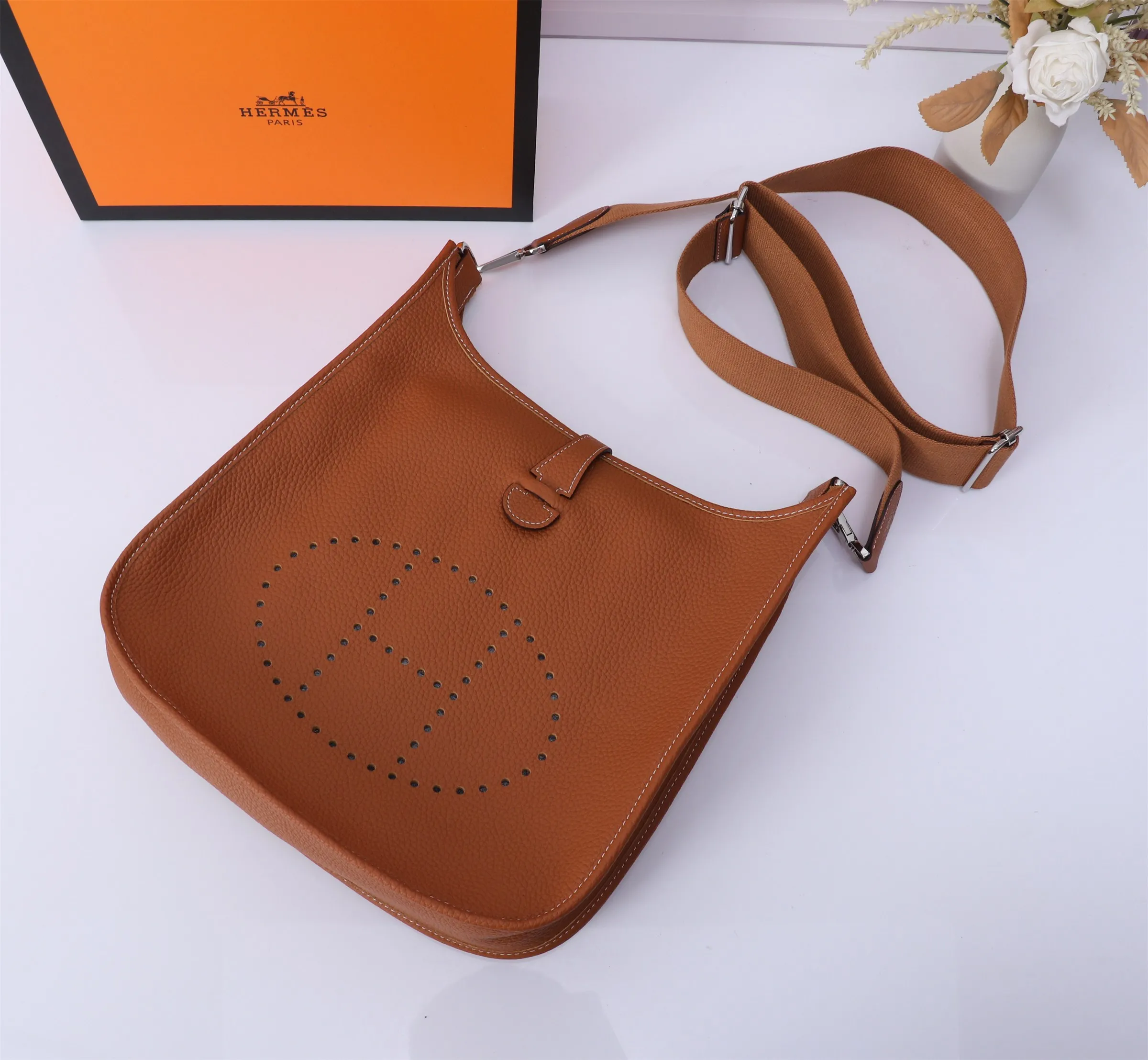 Herm??s Evelyne Sellier TPM Gold Epsom Palladium Hardware - 图片 4