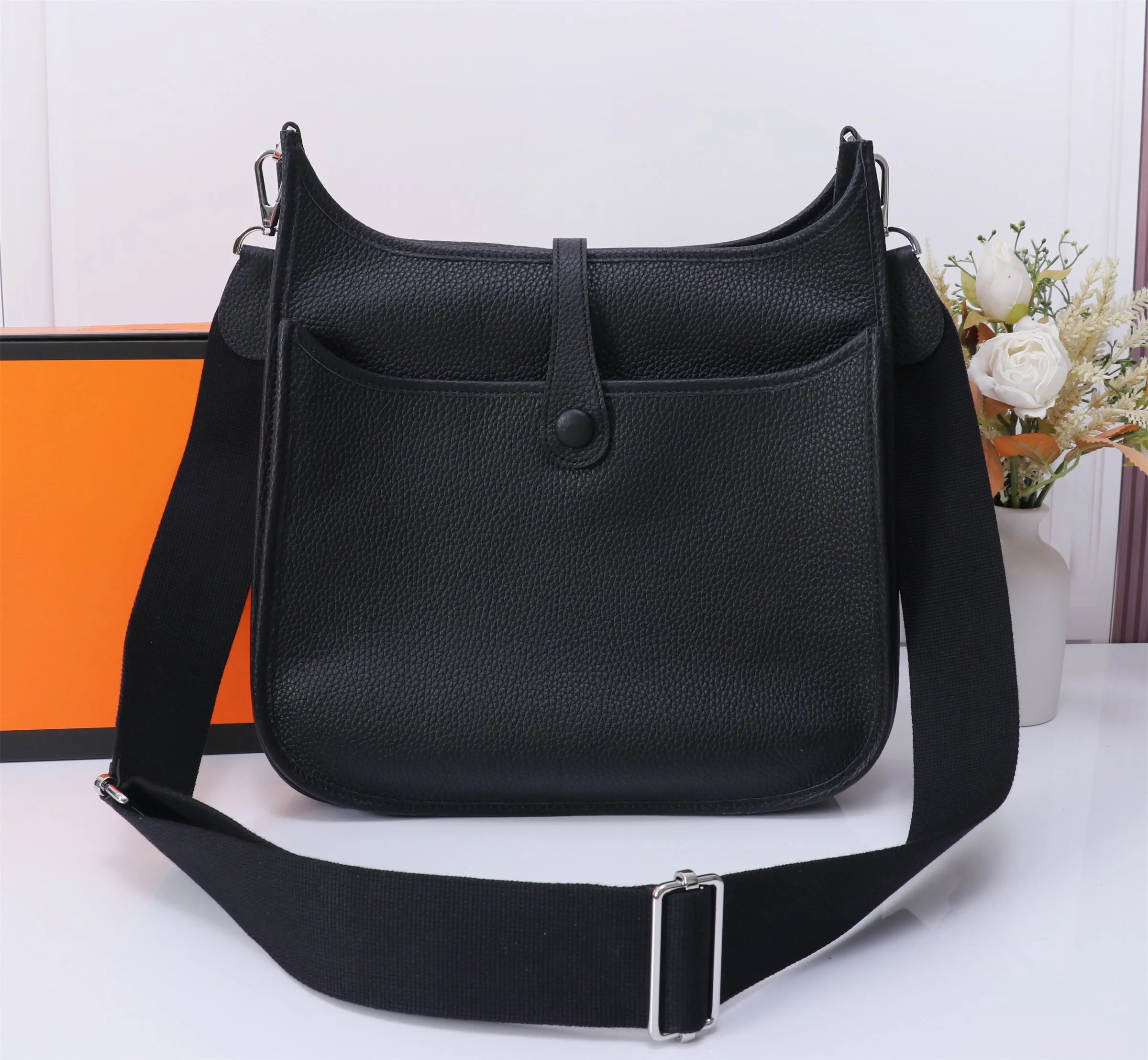 Herm??s Evelyne Sellier TPM Black Epsom Palladium Hardware - 图片 5