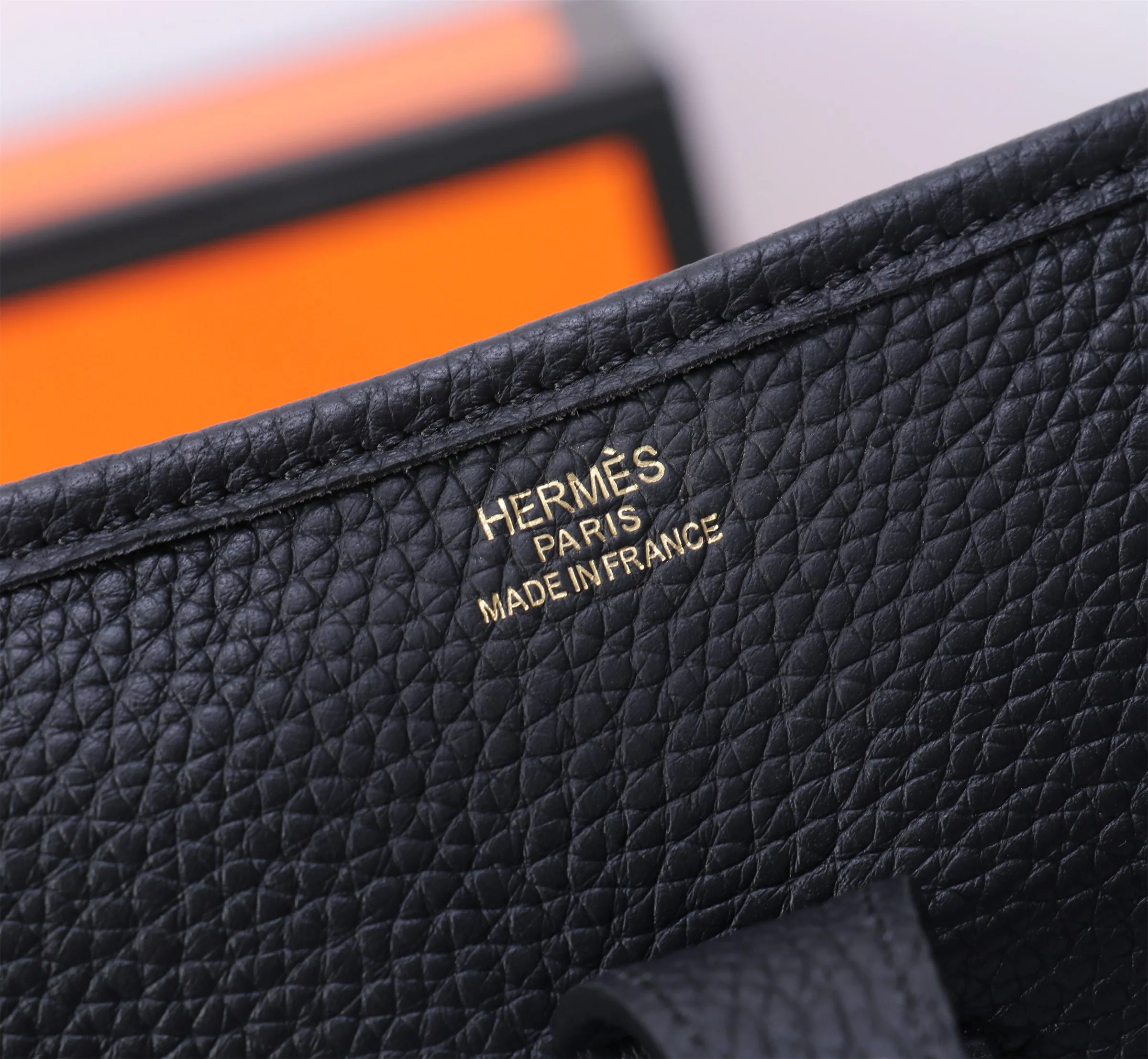 Herm??s Evelyne TPM Black Clemence Gold Hardware - 图片 6